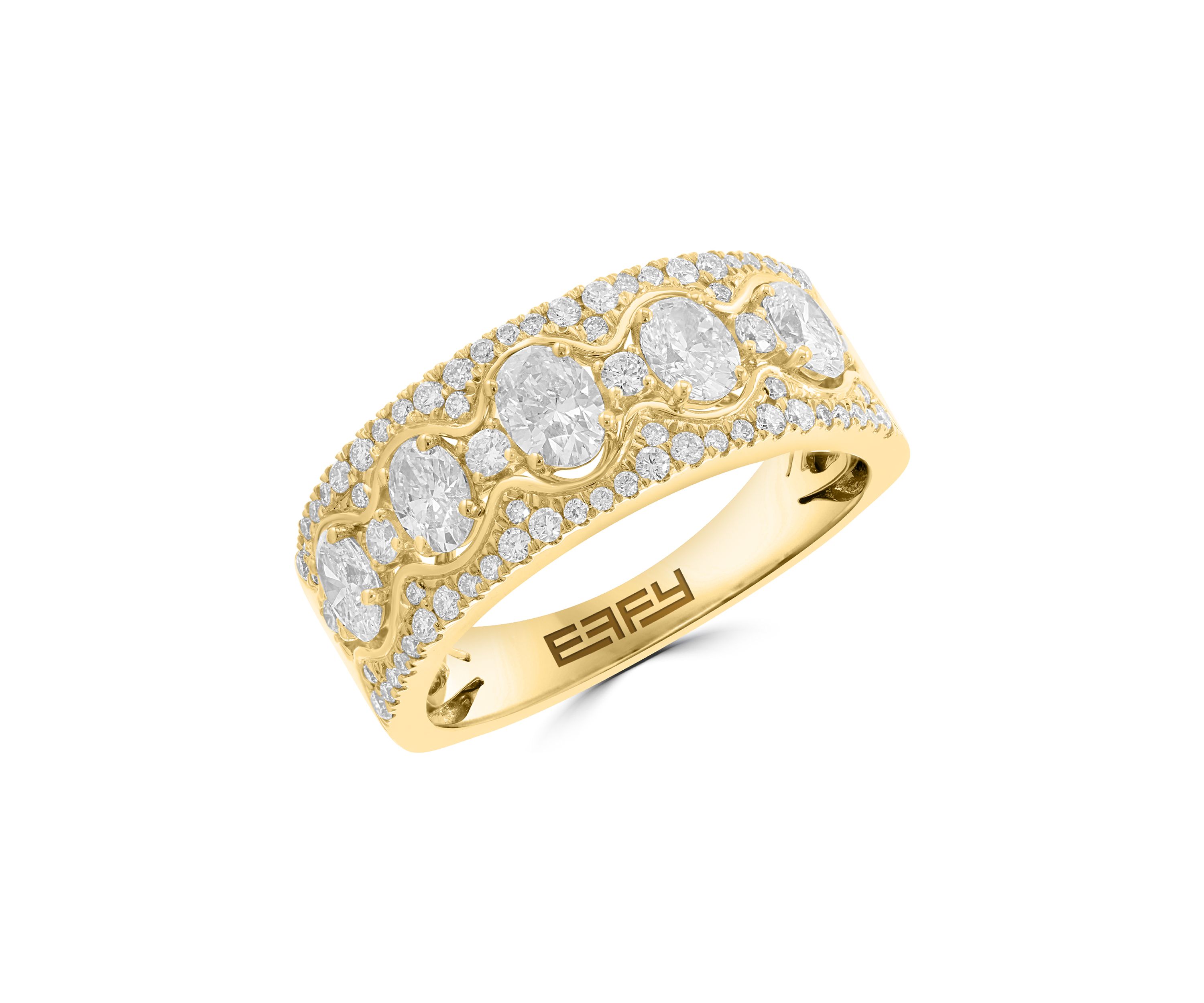 1.15 ct. t.w. Lab-Grown Diamond Ring in 14K Yellow Gold 