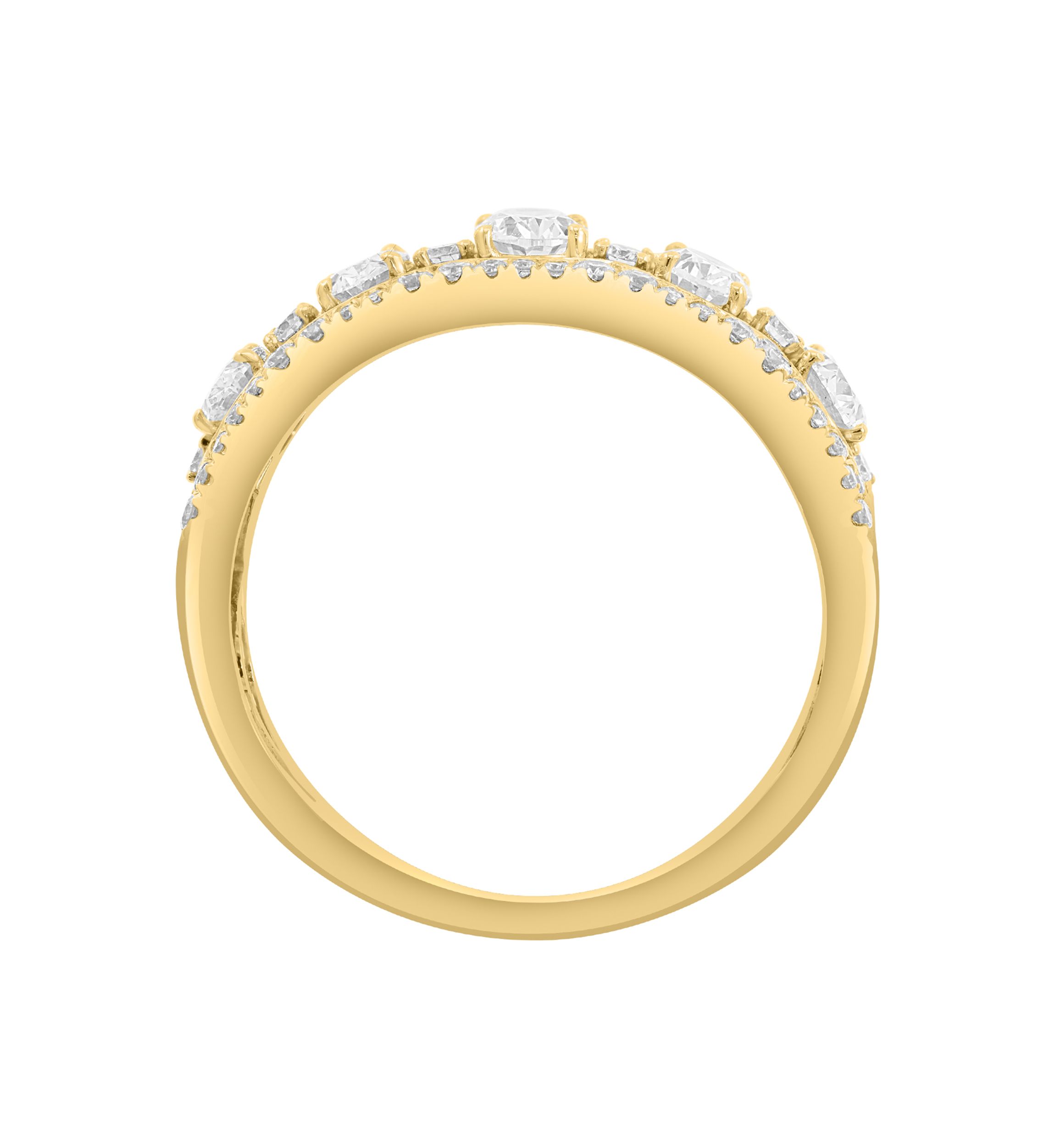 1.15 ct. t.w. Lab-Grown Diamond Ring in 14K Yellow Gold 