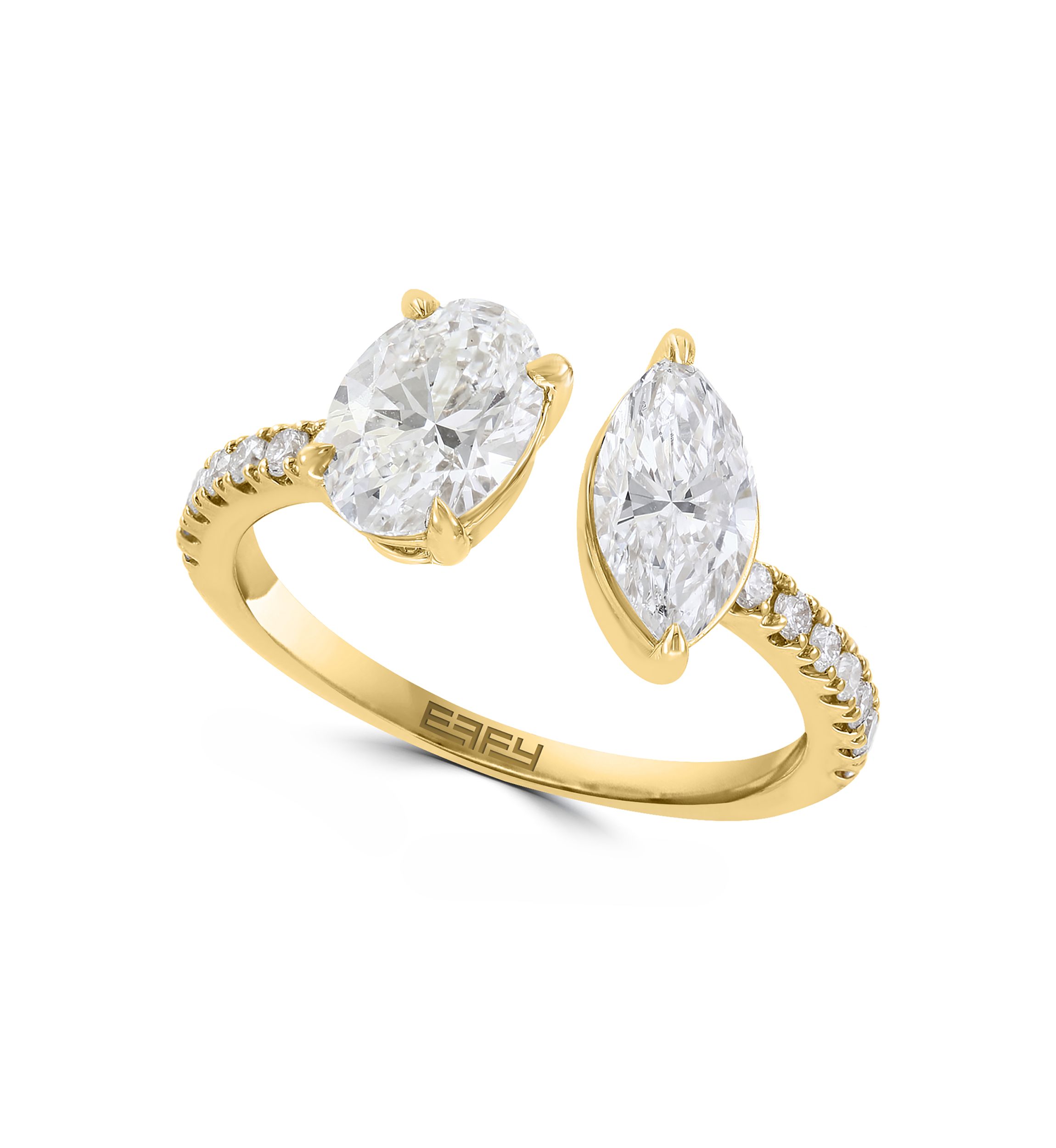 Lab Grown Diamond Ring in 14K Yellow Gold