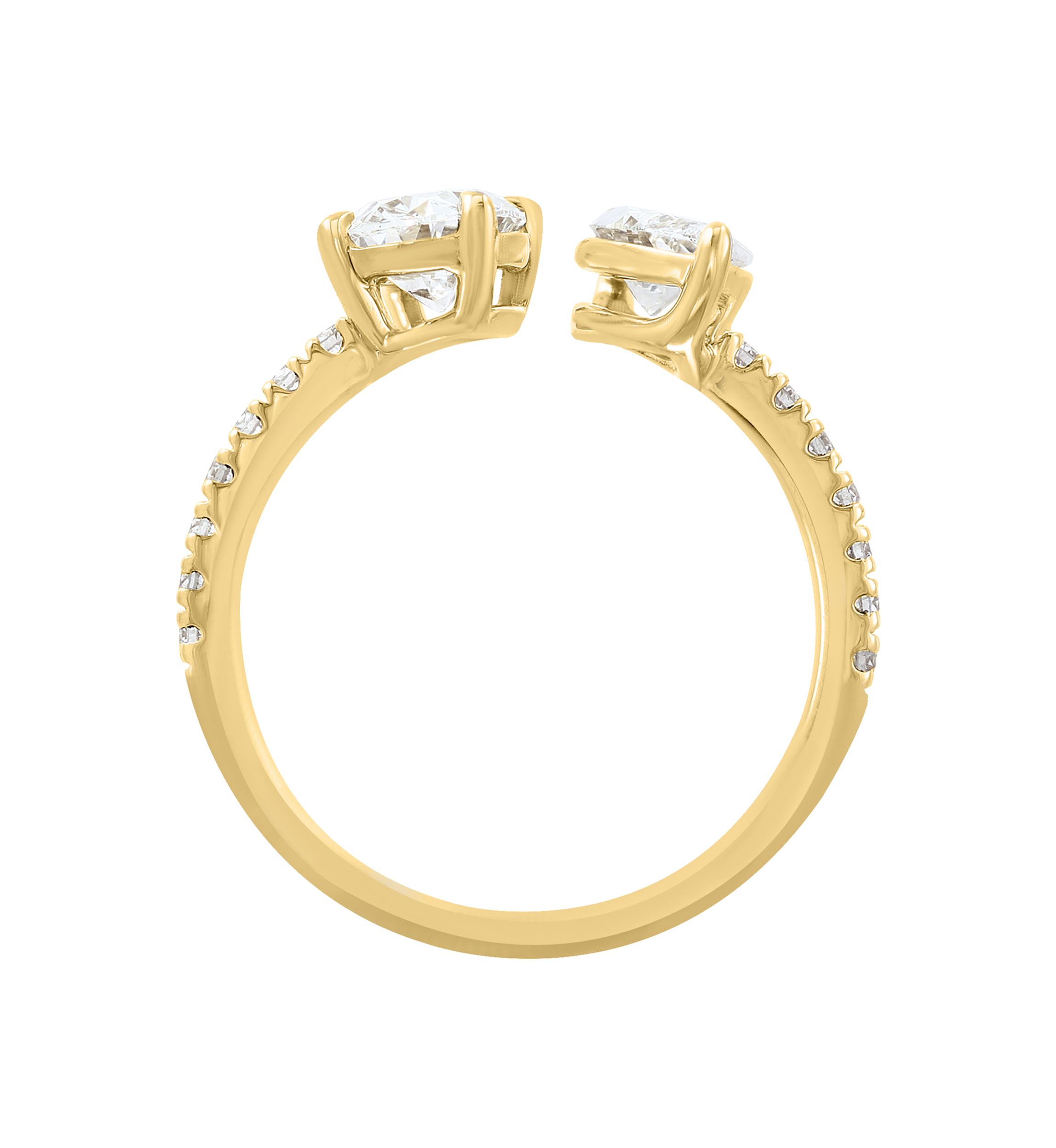 Lab Grown Diamond Ring in 14K Yellow Gold