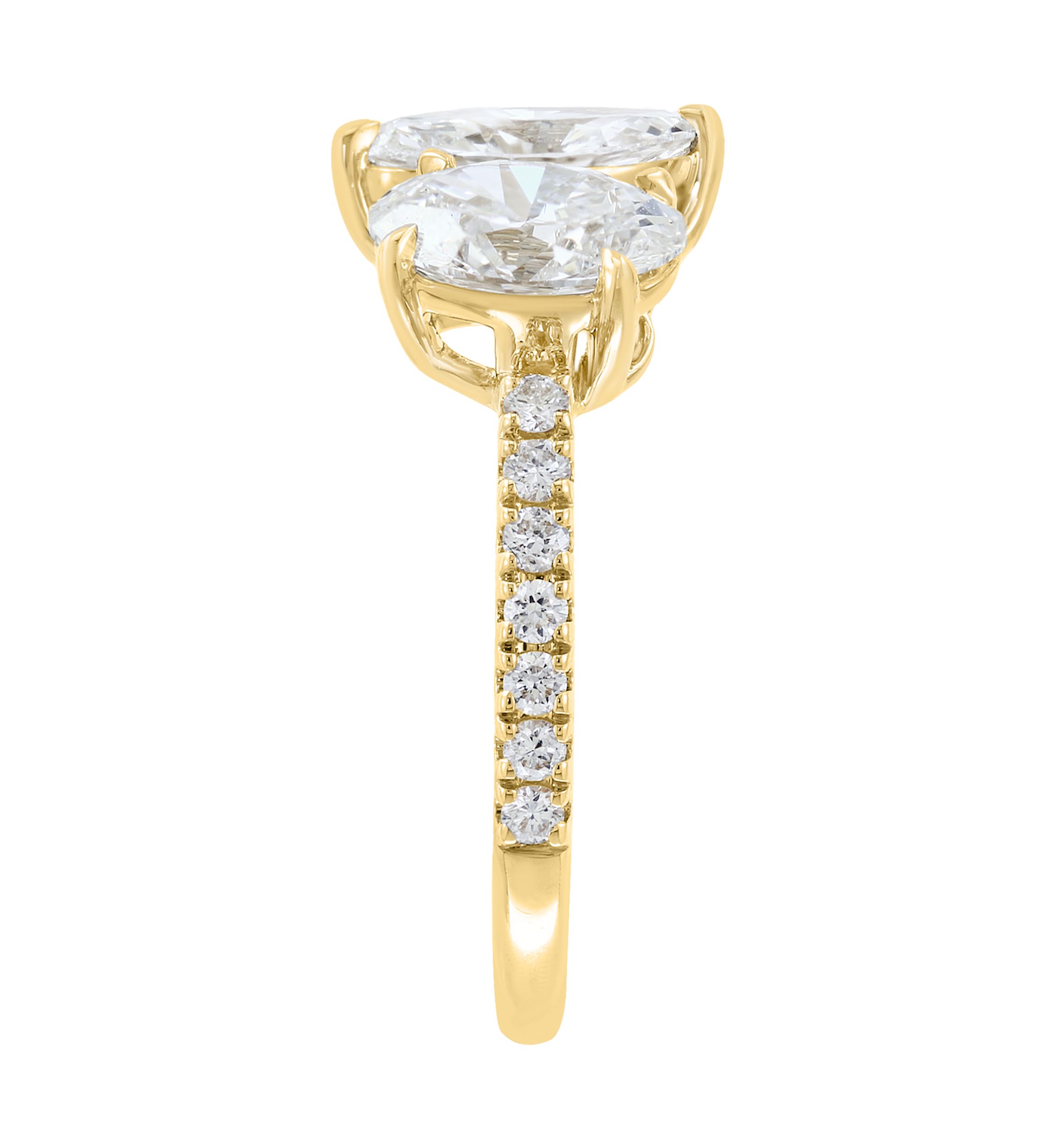 Lab Grown Diamond Ring in 14K Yellow Gold