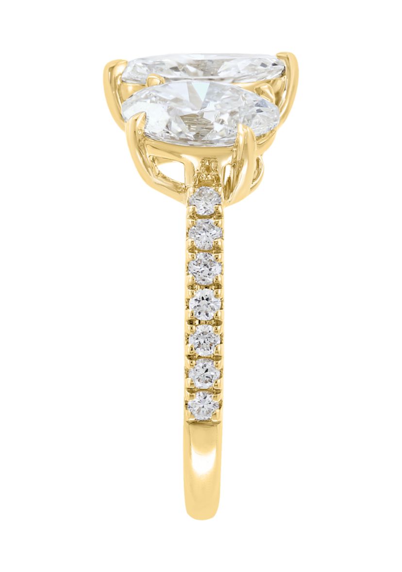 Lab Grown Diamond Ring in 14K Yellow Gold
