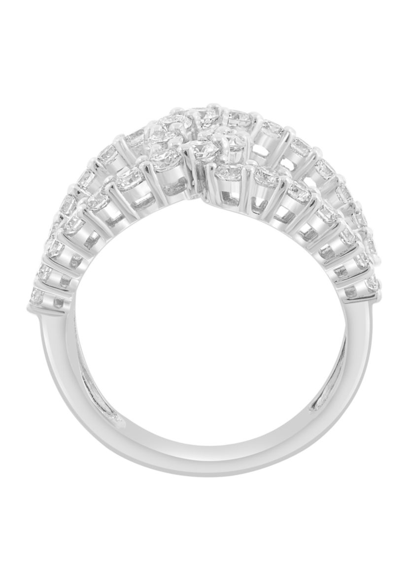 14K White Gold Lab Grown Diamond Ring 