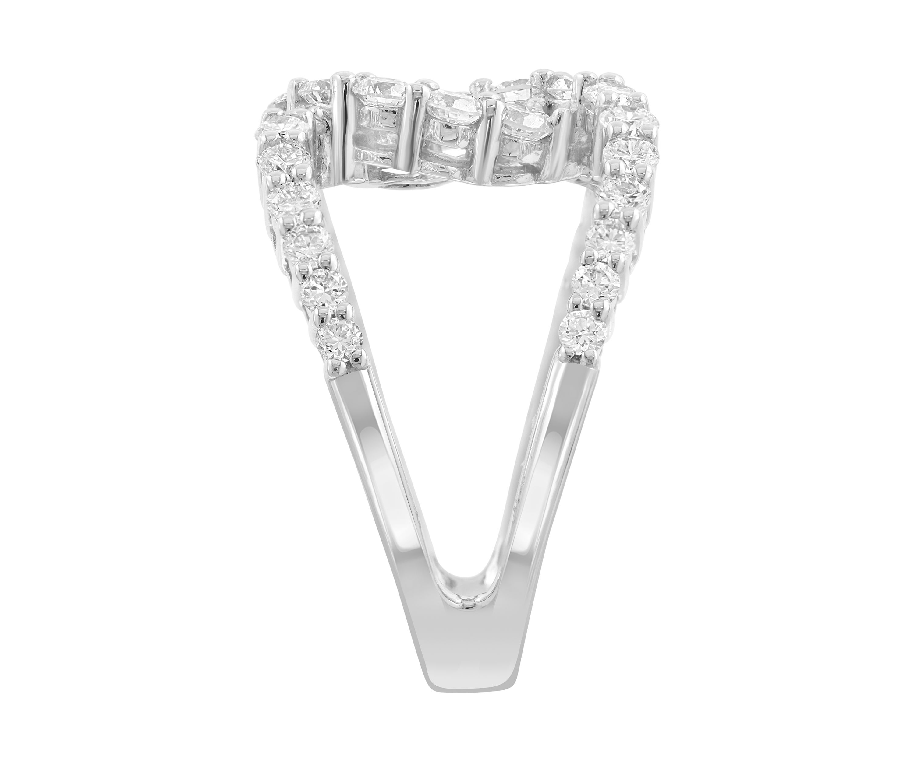 14K White Gold Lab Grown Diamond Ring 