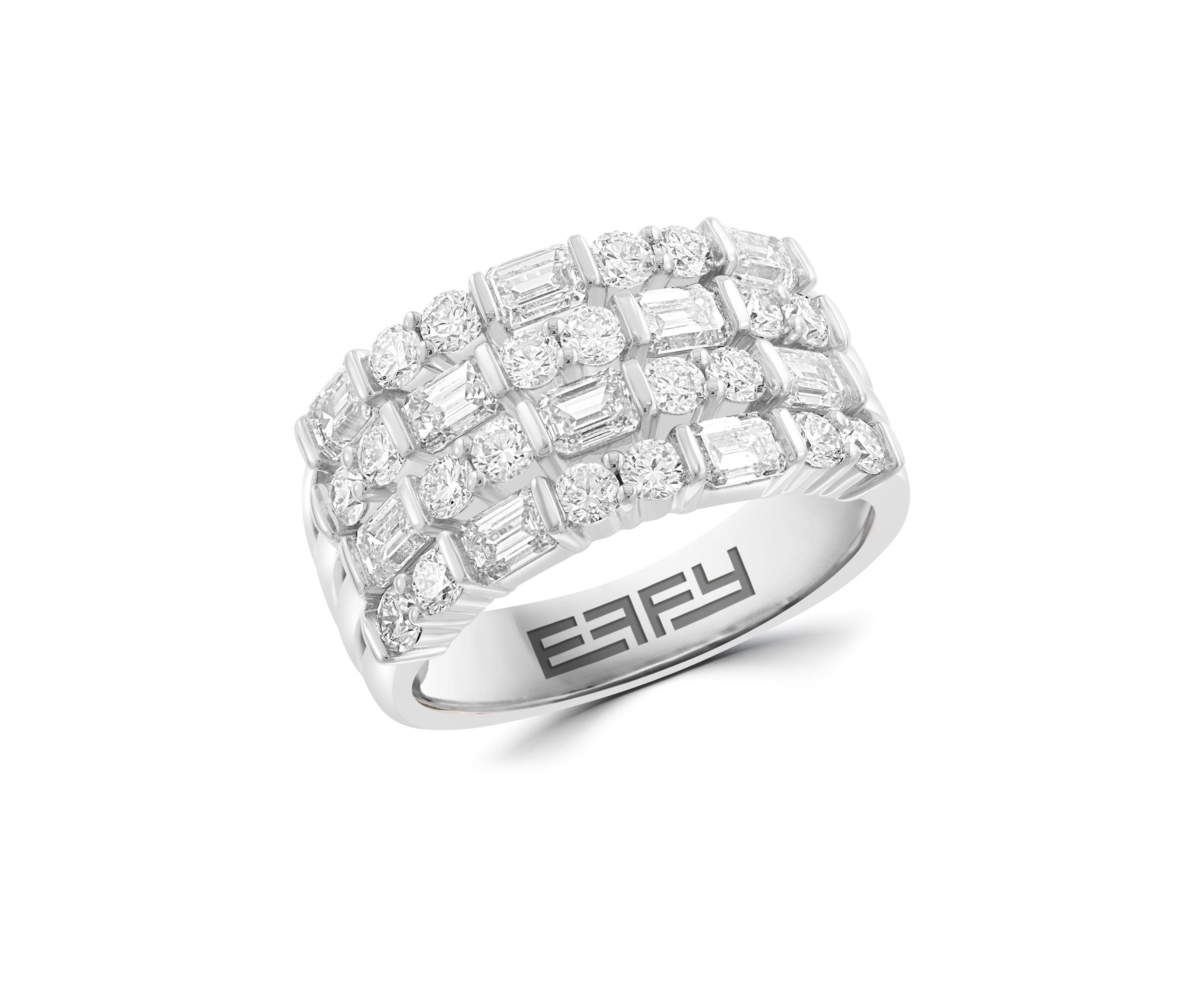 14K White Gold Lab Grown Diamond Ring 