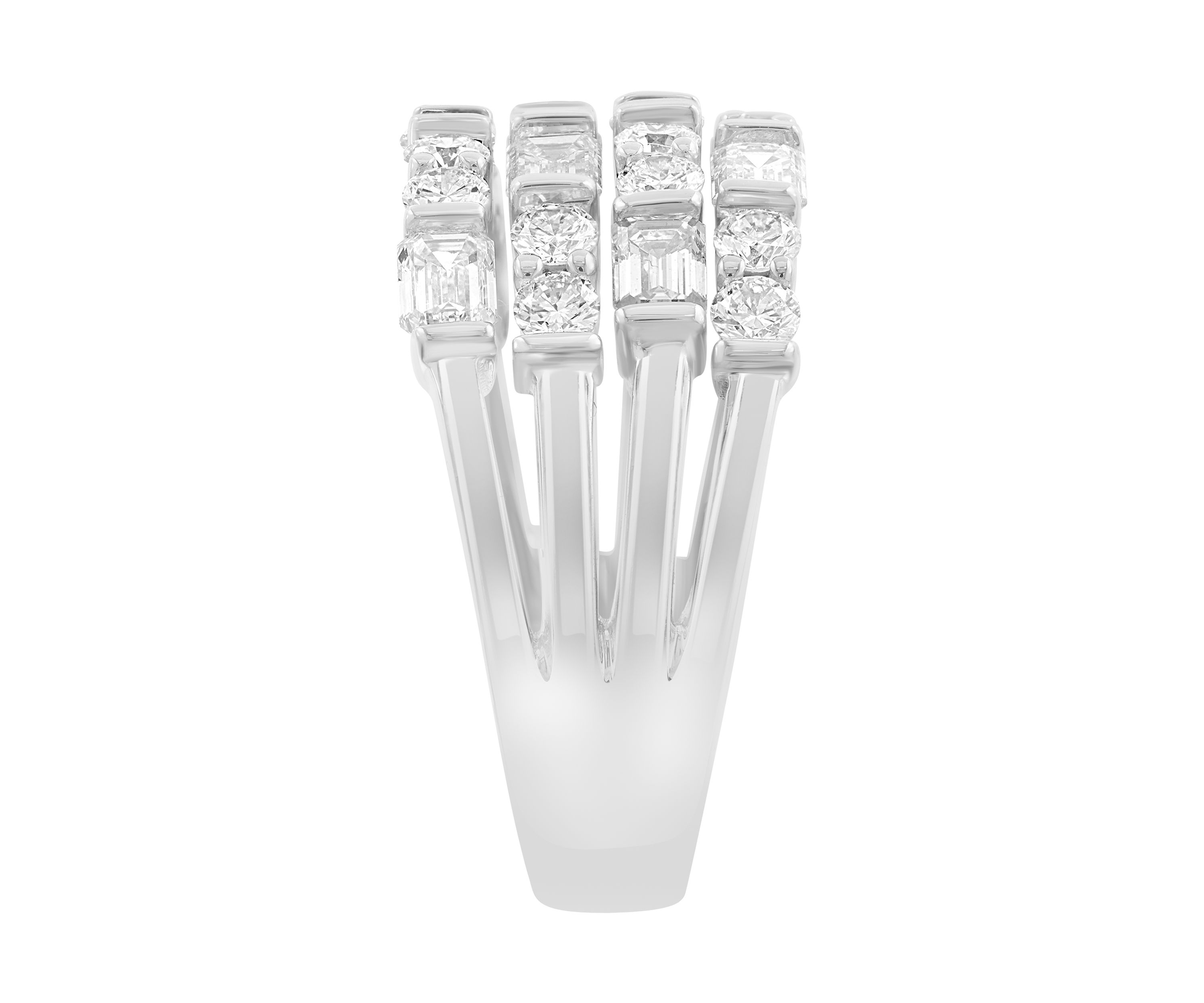 14K White Gold Lab Grown Diamond Ring 