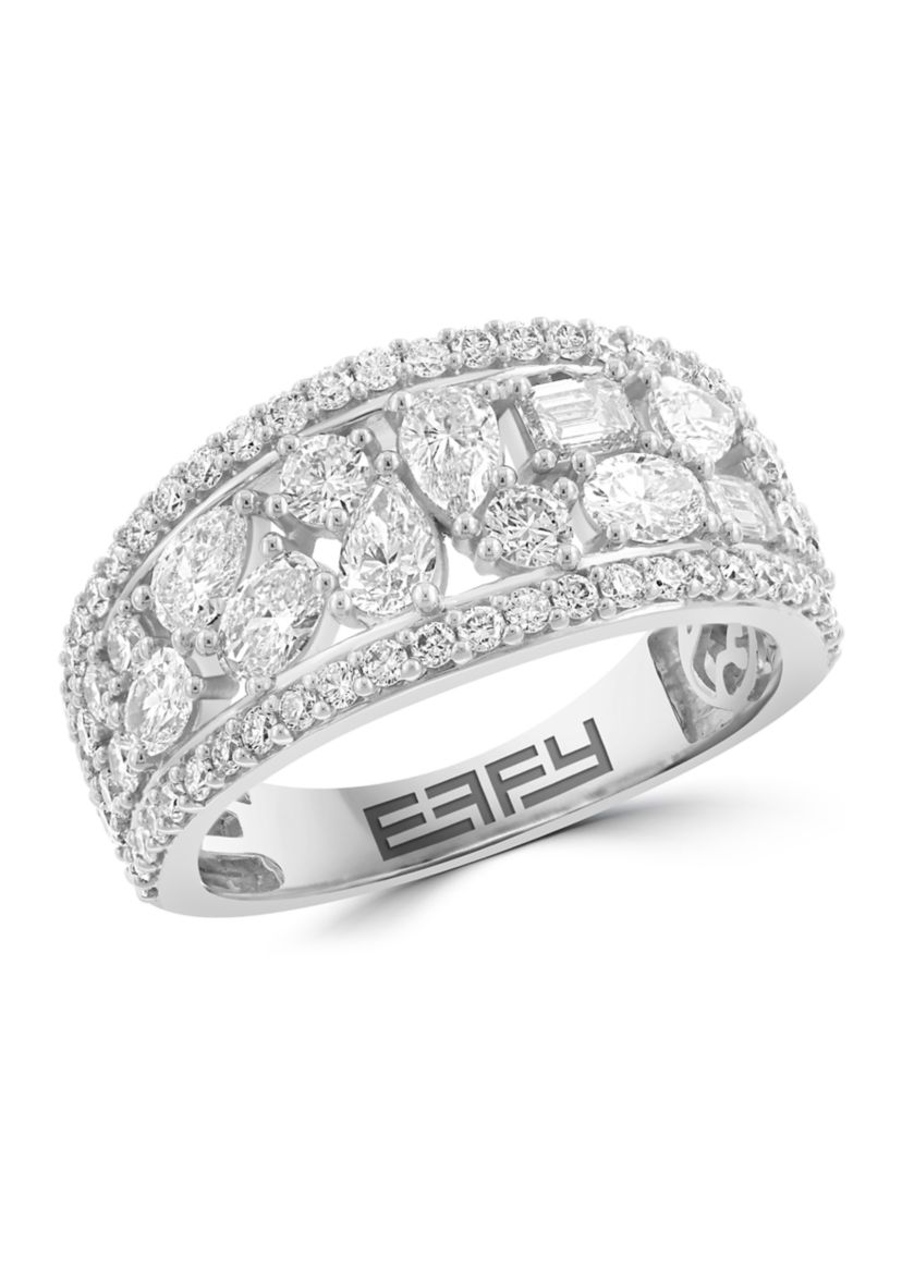 14K White Gold Lab Grown Diamond Ring 
