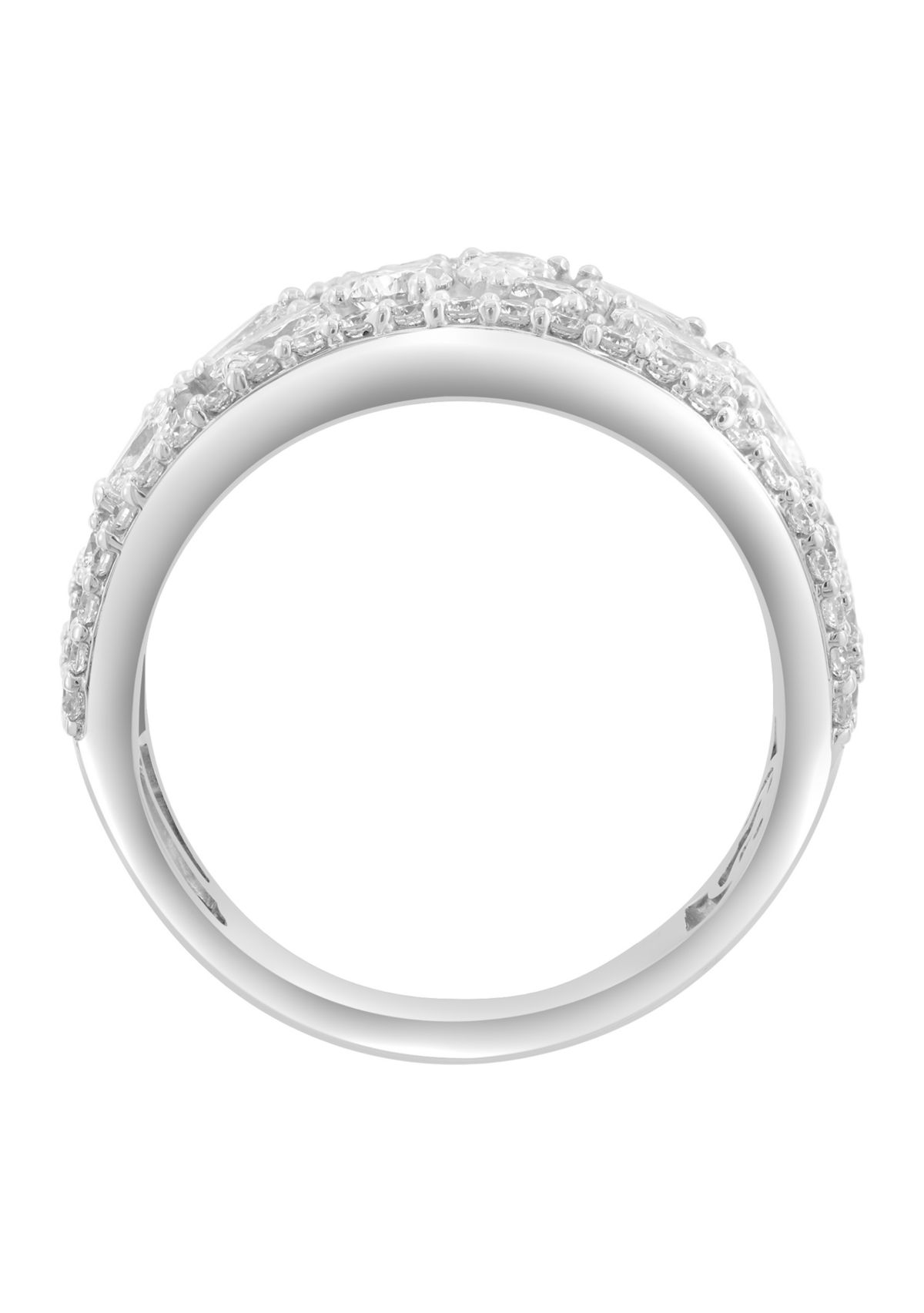 14K White Gold Lab Grown Diamond Ring 