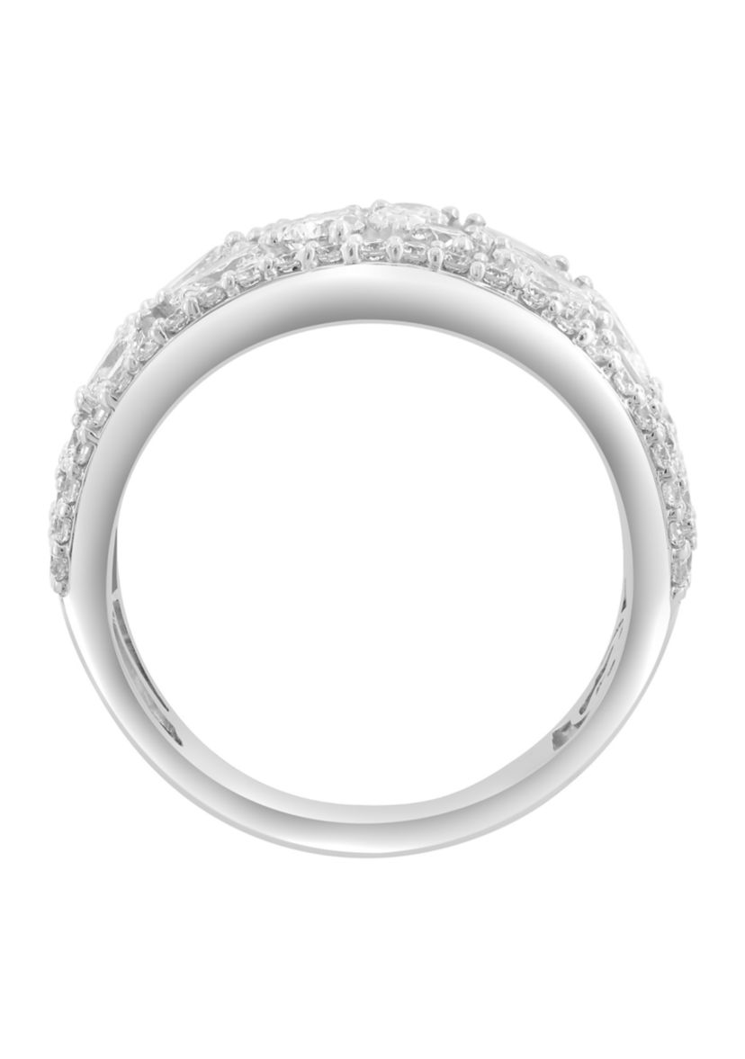14K White Gold Lab Grown Diamond Ring 