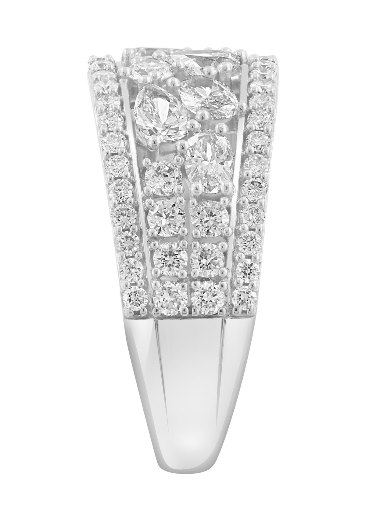 14K White Gold Lab Grown Diamond Ring 
