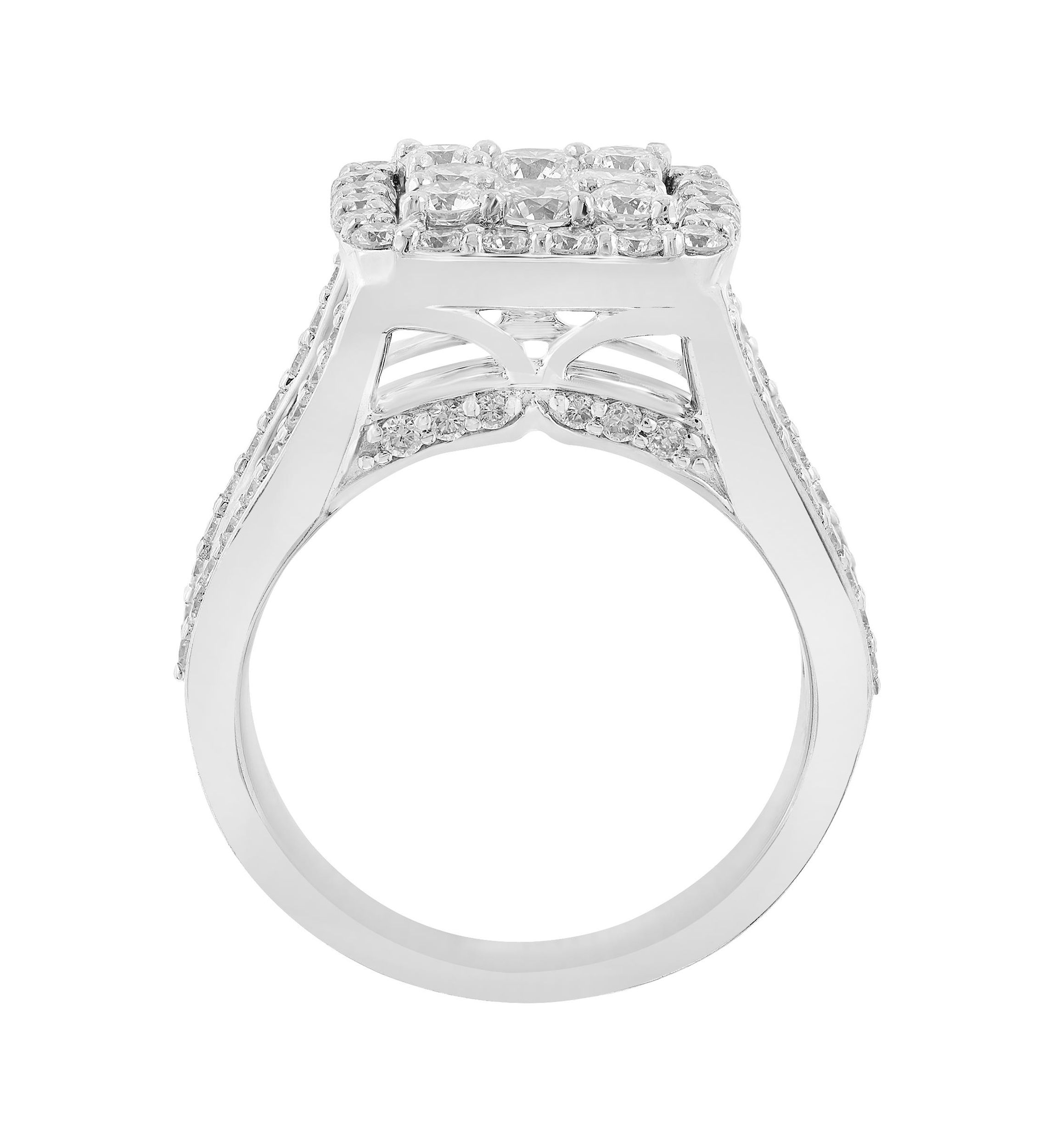 2.01 ct. t.w. Lab Grown Diamond Ring in 14K White Gold