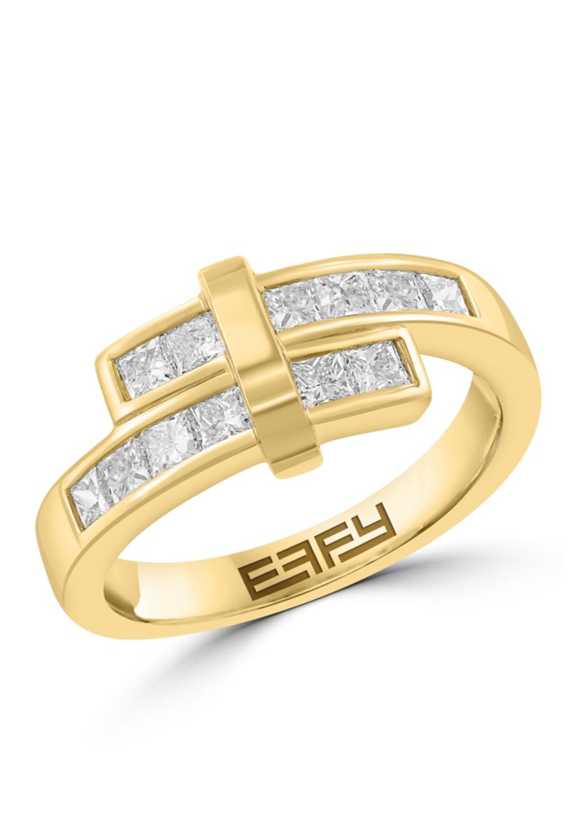 7/8 ct. t.w. Lab Grown Diamond Ring in 14K Yellow Gold