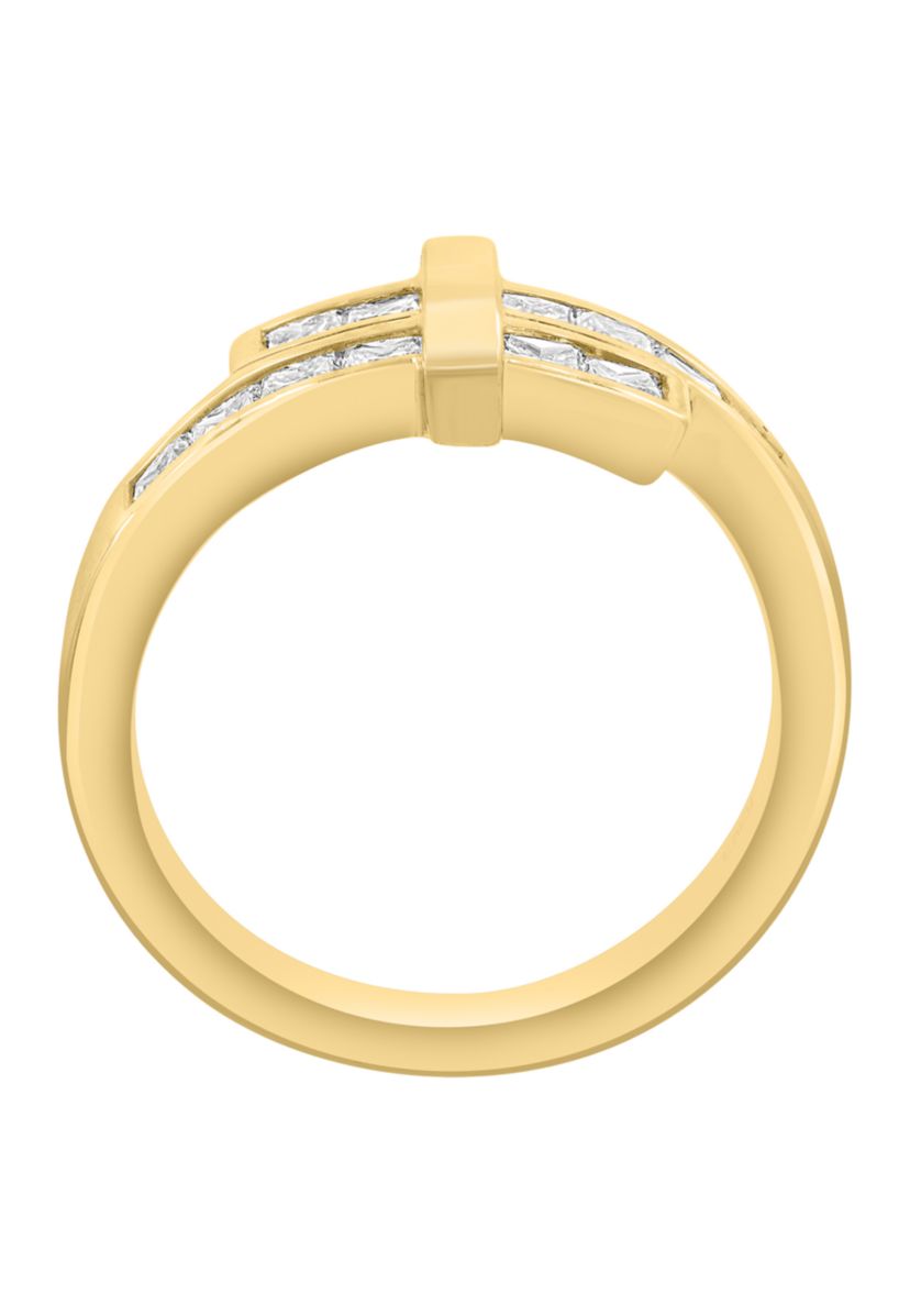 7/8 ct. t.w. Lab Grown Diamond Ring in 14K Yellow Gold