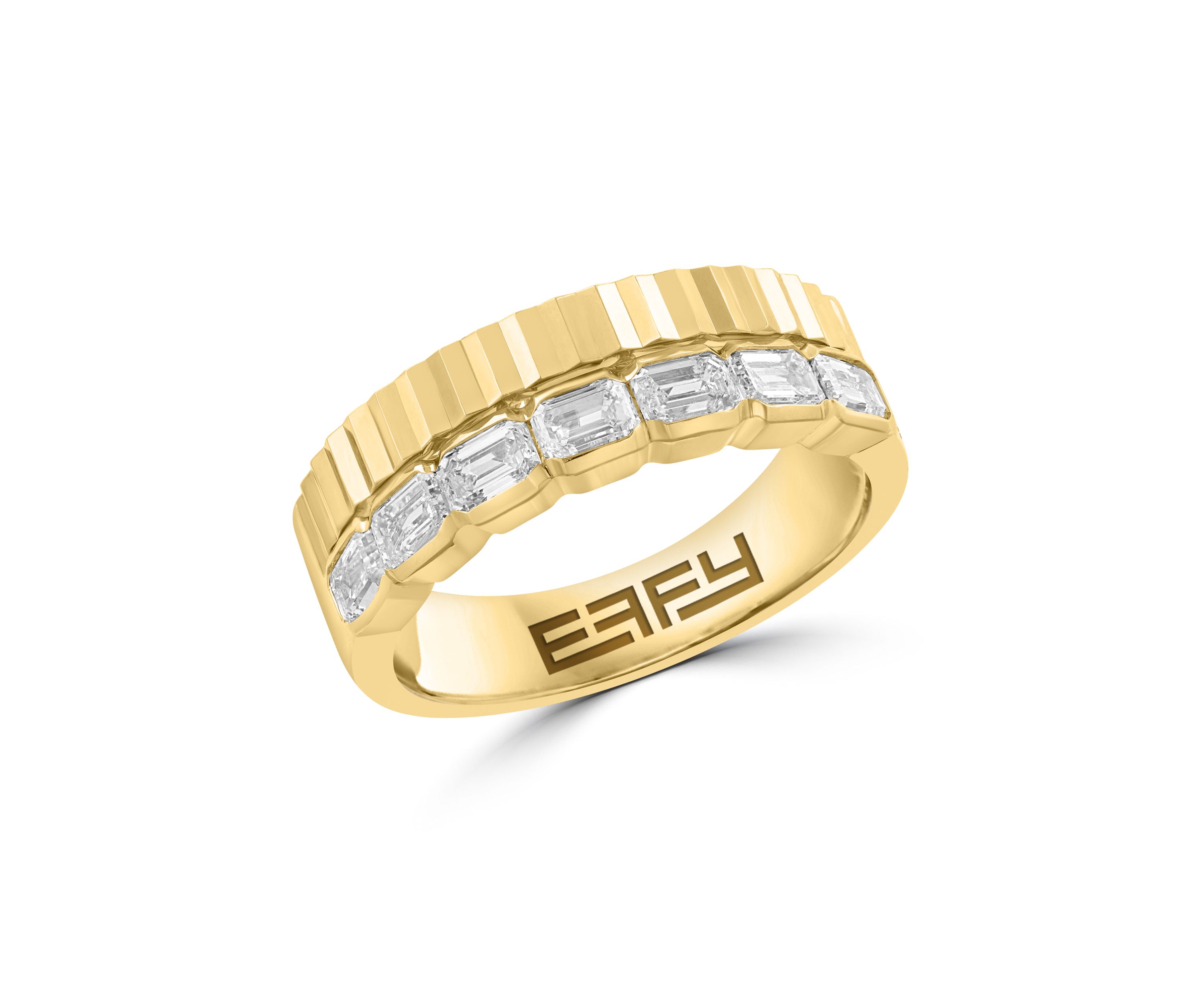 5/8 ct. t.w. Lab Grown Diamond Band Ring in 14K Yellow Gold