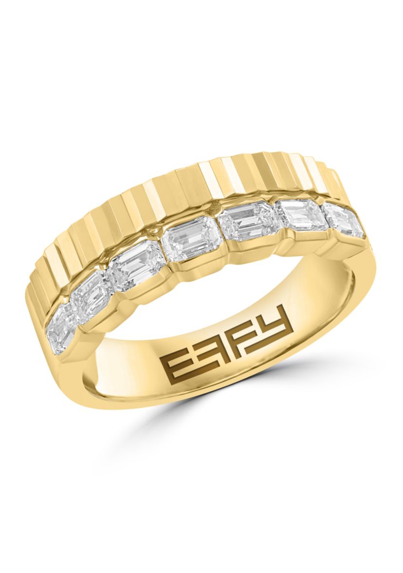 5/8 ct. t.w. Lab Grown Diamond Band Ring in 14K Yellow Gold