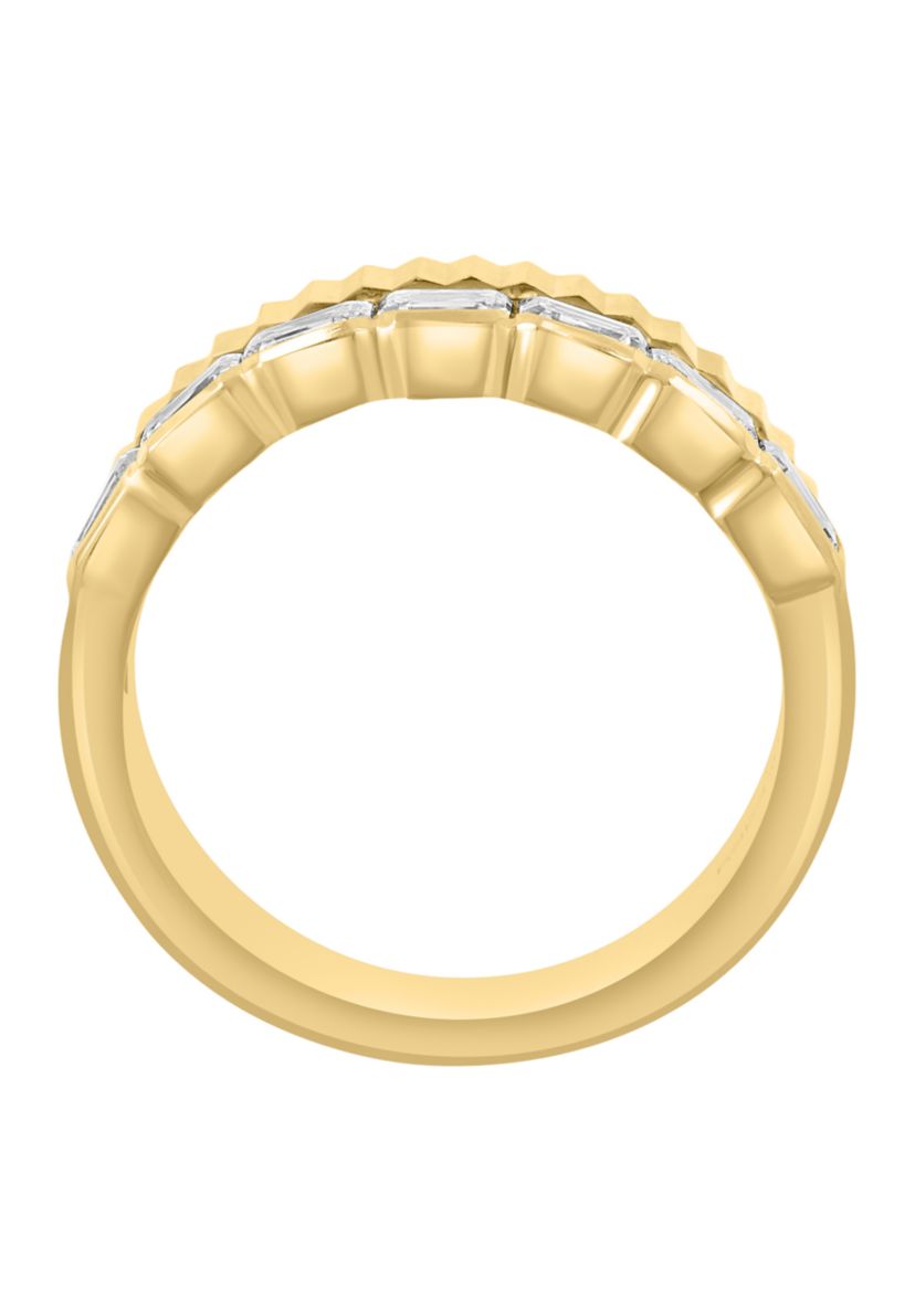 5/8 ct. t.w. Lab Grown Diamond Band Ring in 14K Yellow Gold