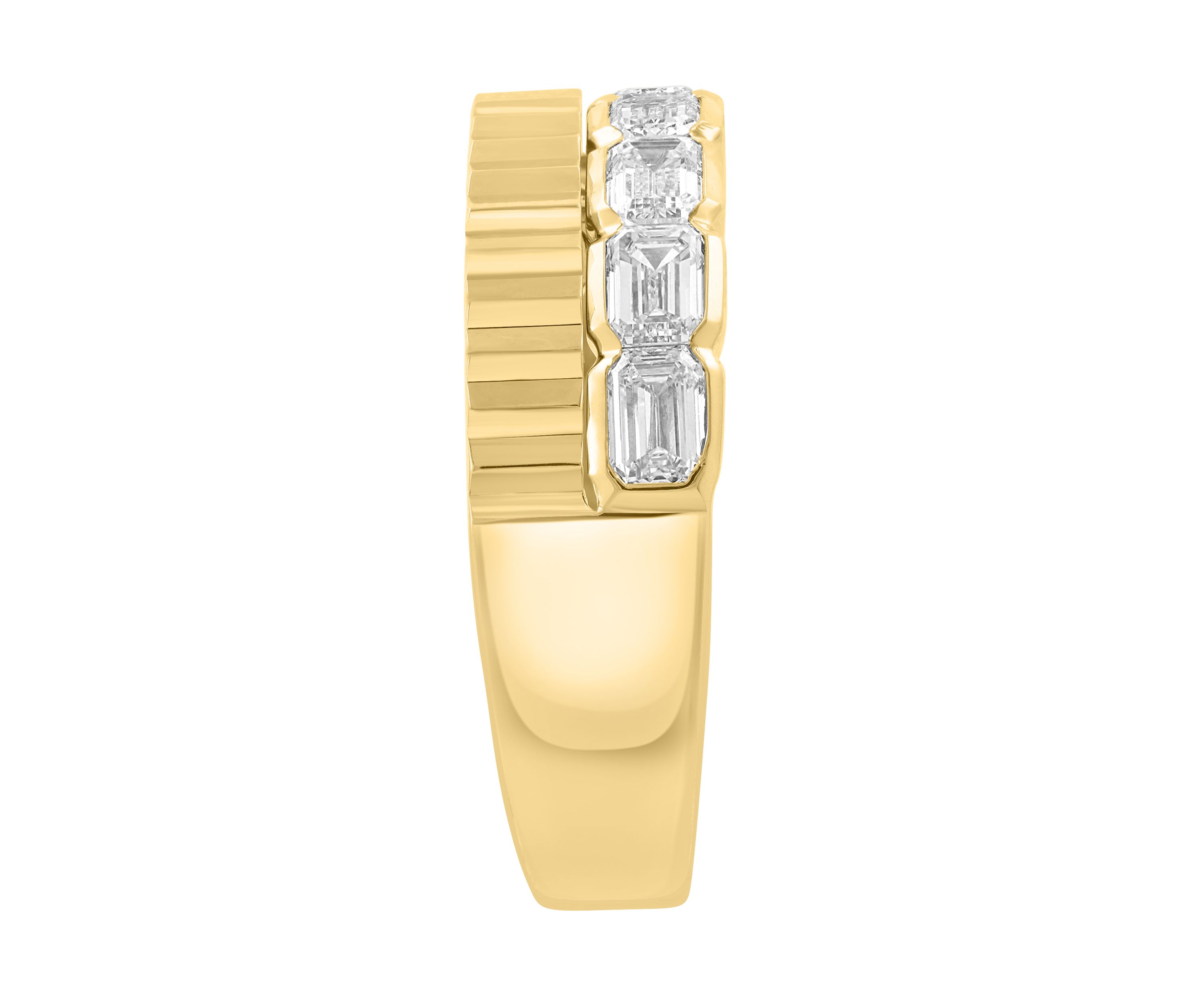 5/8 ct. t.w. Lab Grown Diamond Band Ring in 14K Yellow Gold