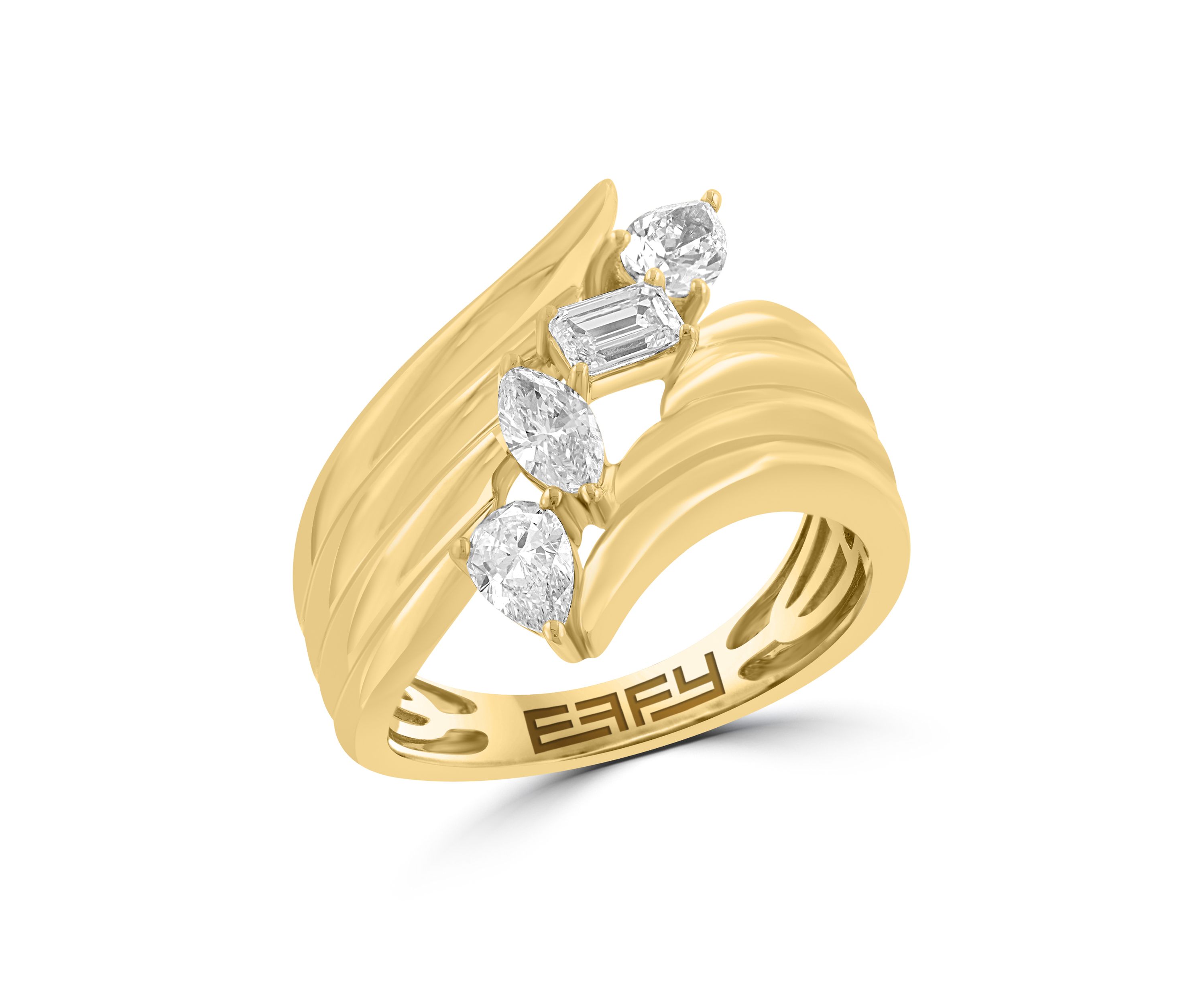 3/4 ct. t.w. Lab Grown Diamond Ring in 14K Yellow Gold