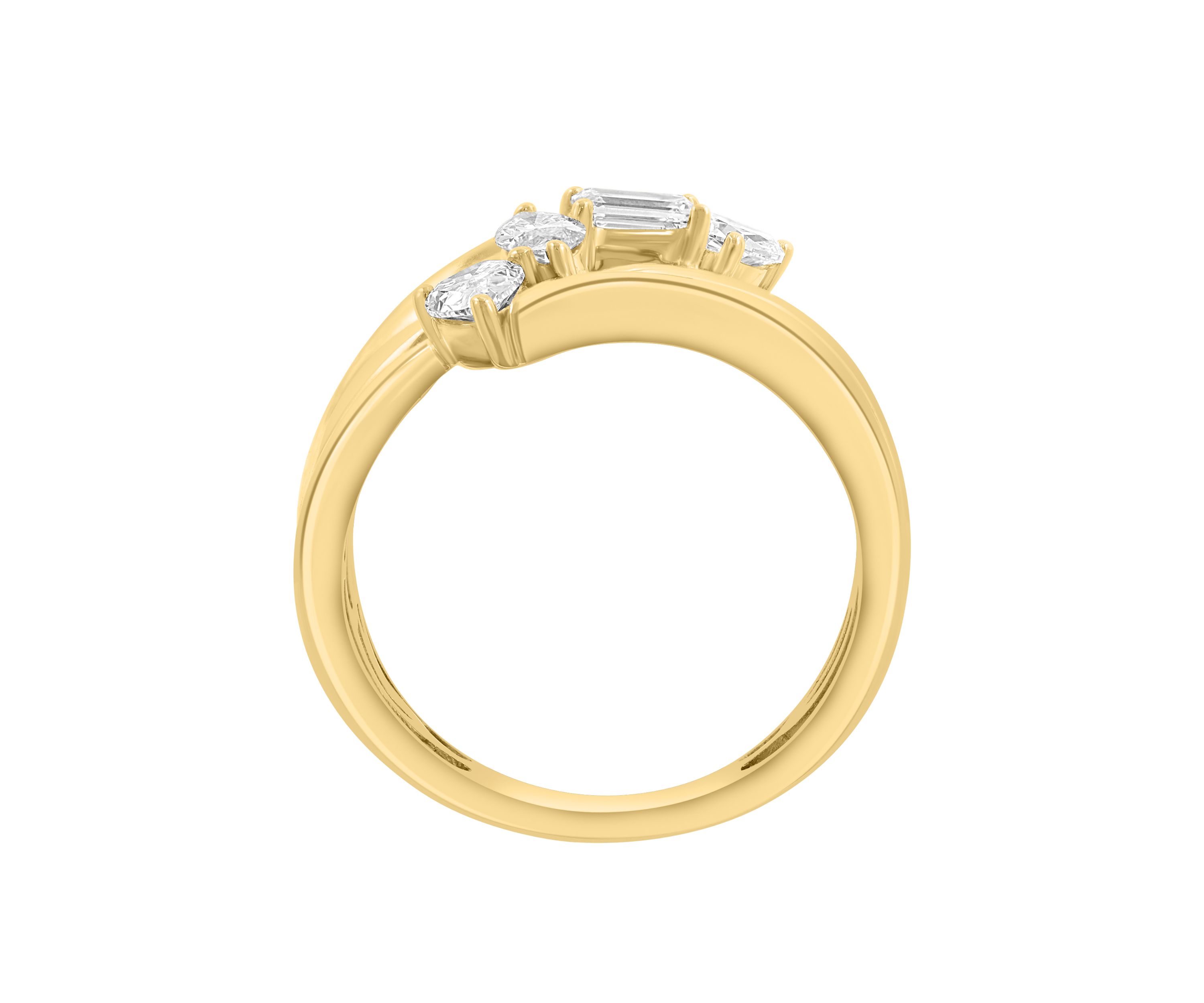 3/4 ct. t.w. Lab Grown Diamond Ring in 14K Yellow Gold