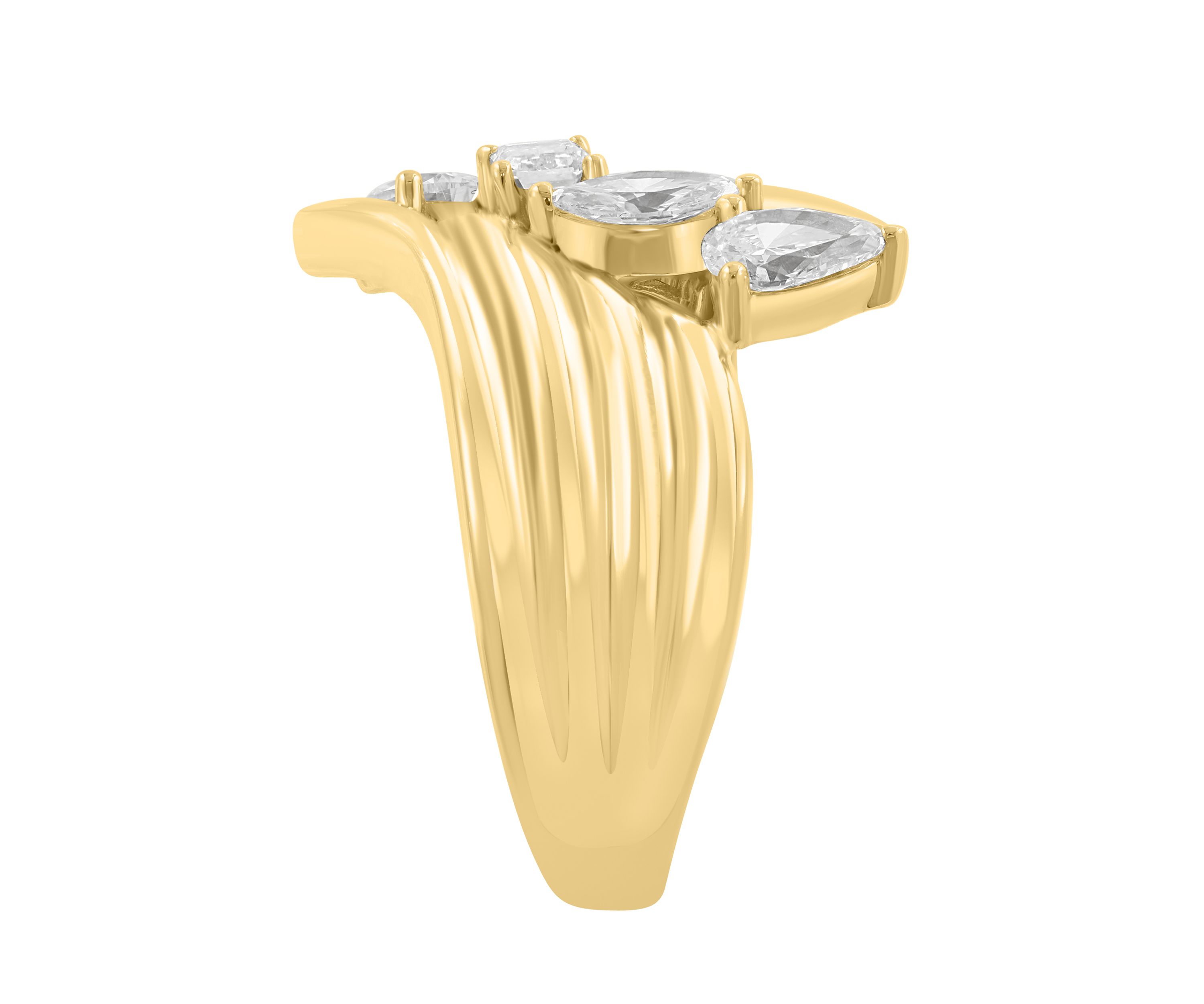 3/4 ct. t.w. Lab Grown Diamond Ring in 14K Yellow Gold