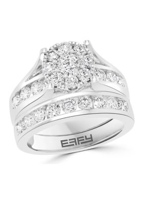 Effy 14K White Gold 1.96 Ct. T.w. Diamond Ring Set
