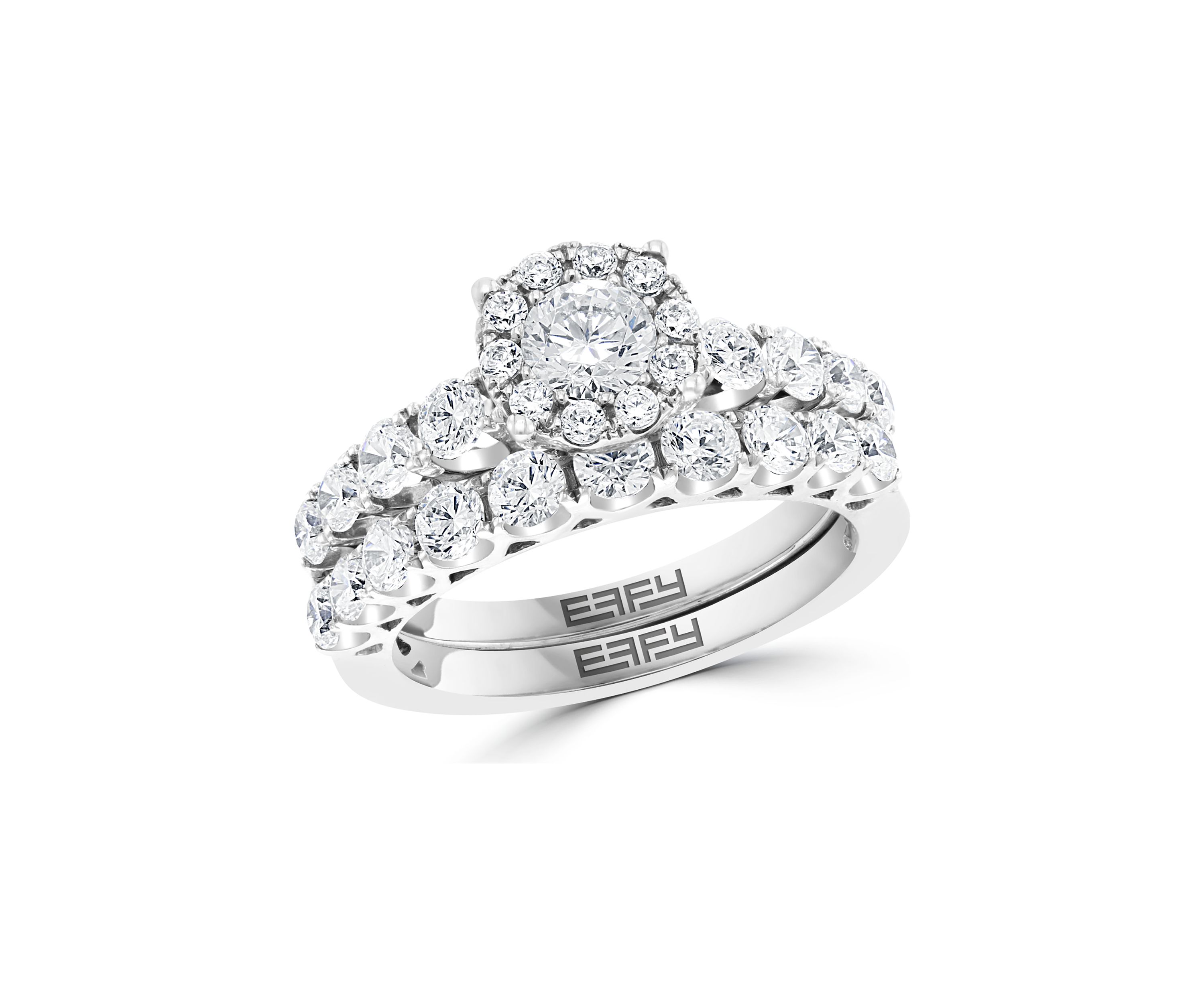 14k White Gold 1.94 ct. t.w.  Diamond Ring Set