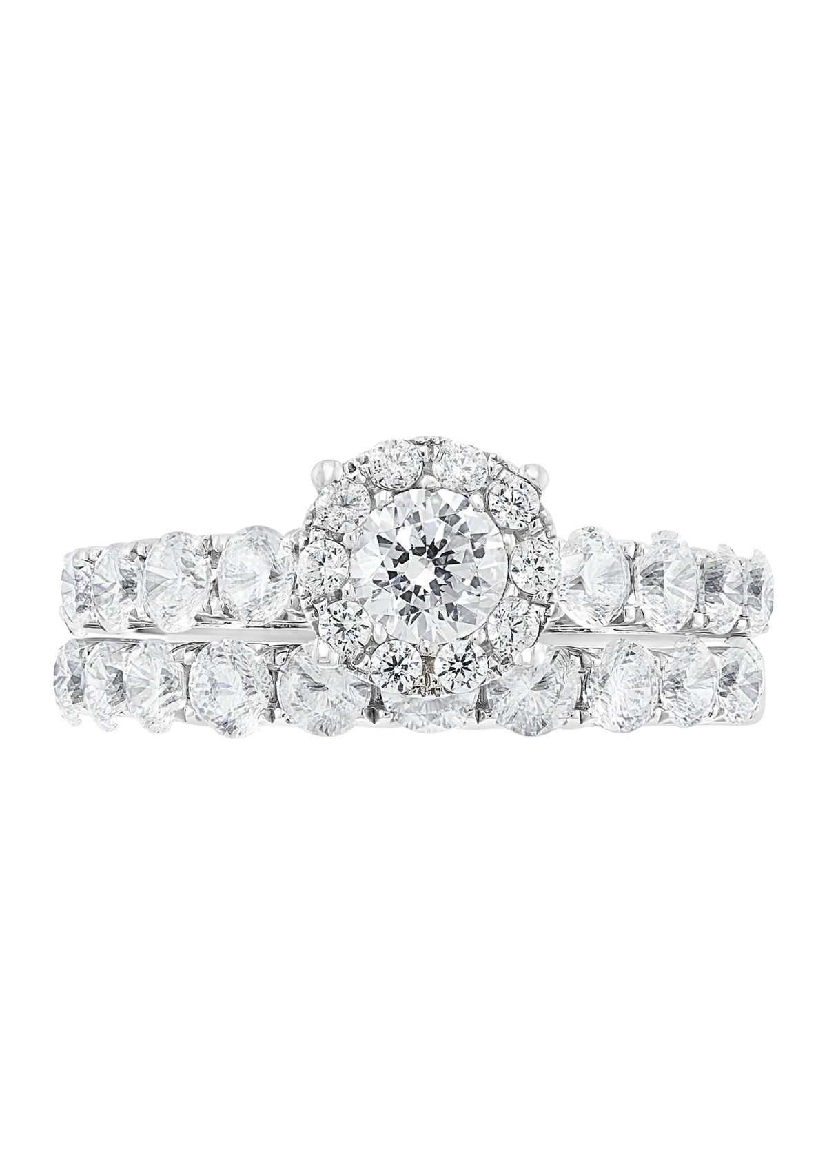 14k White Gold 1.94 ct. t.w.  Diamond Ring Set