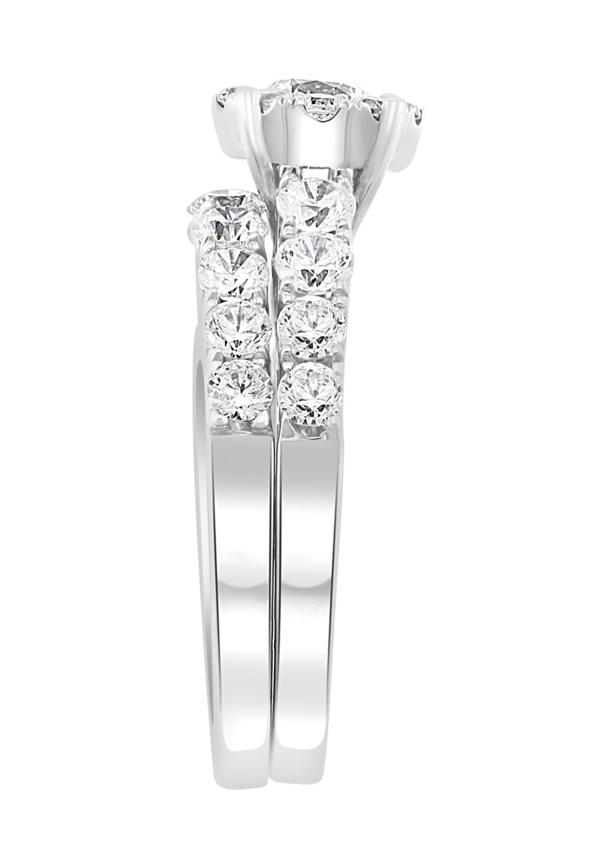 14k White Gold 1.94 ct. t.w.  Diamond Ring Set