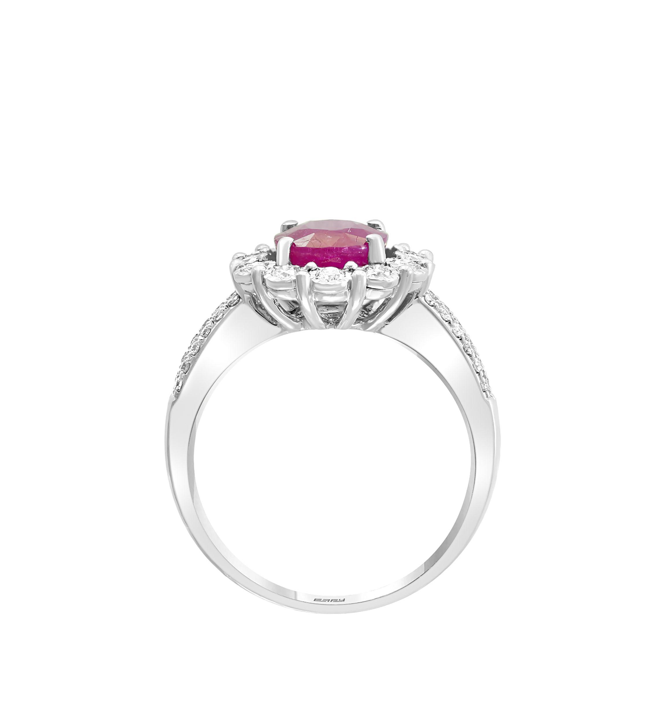 1.9 ct. t.w. Ruby And 1/3 ct. t.w. Diamond Ring in 14k White Gold