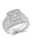 1.94 ct. t.w. Diamond Ring and Band Set in 14K White Gold 