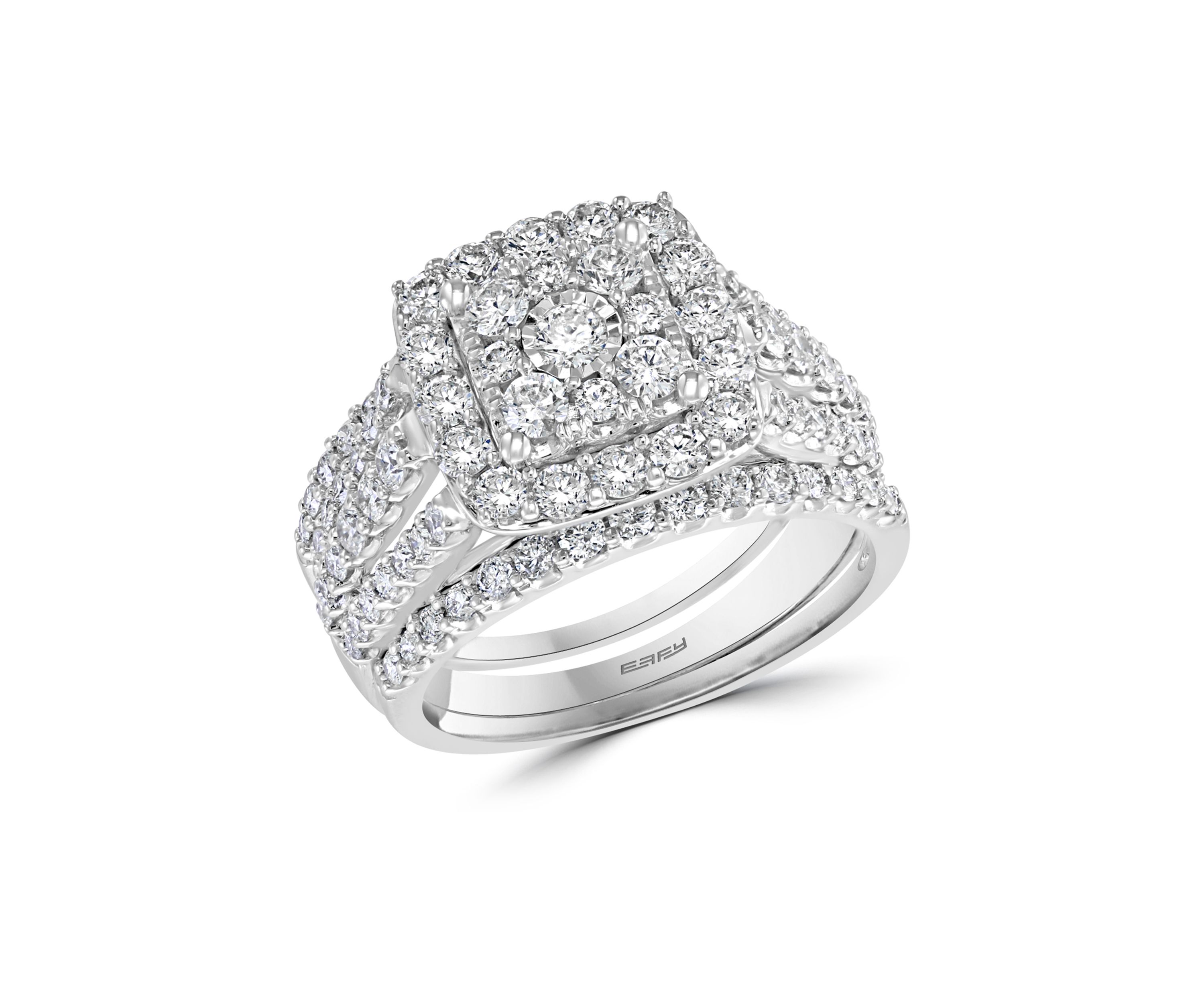 1.94 ct. t.w. Diamond Ring and Band Set in 14K White Gold 