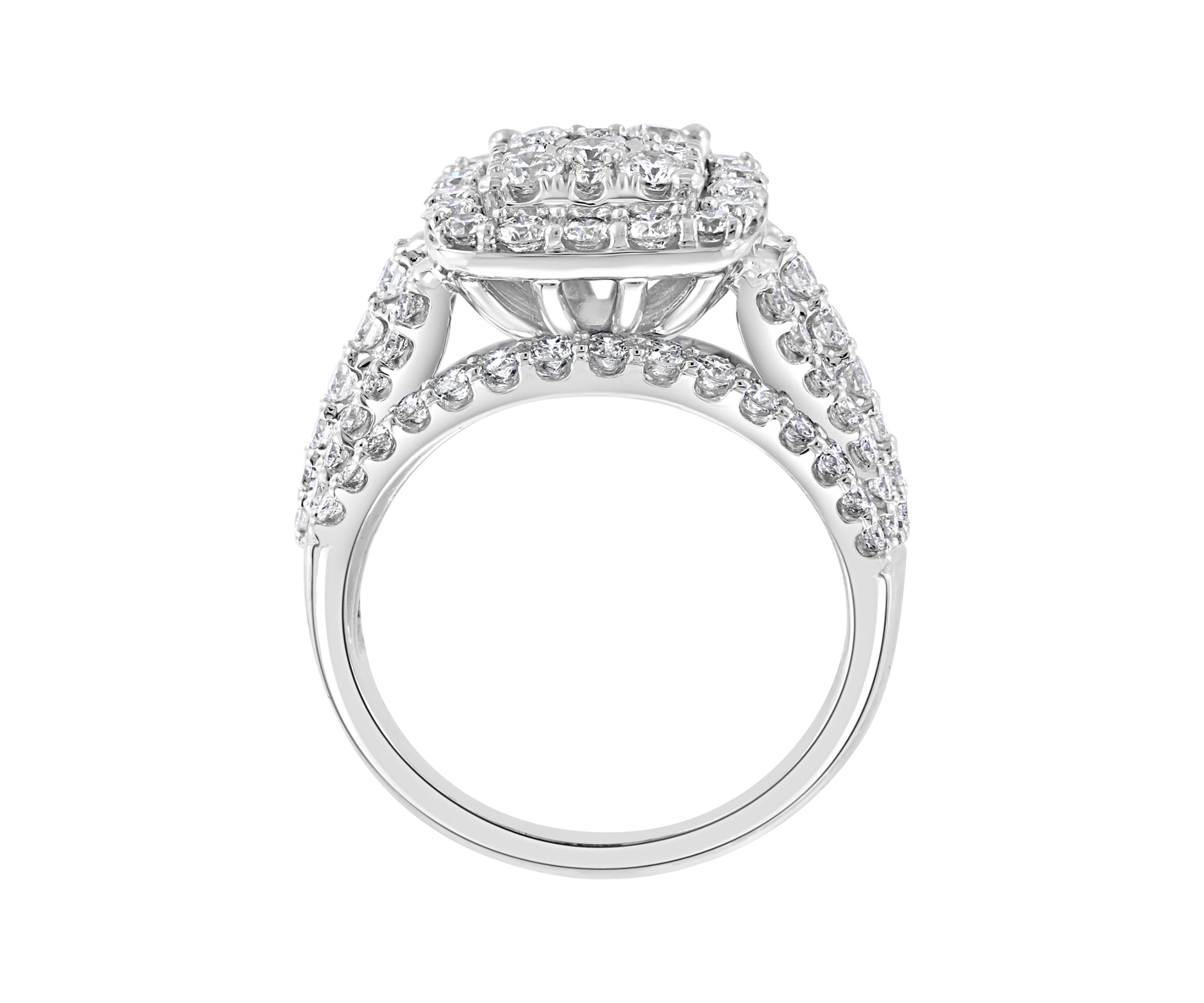 1.94 ct. t.w. Diamond Ring and Band Set in 14K White Gold 