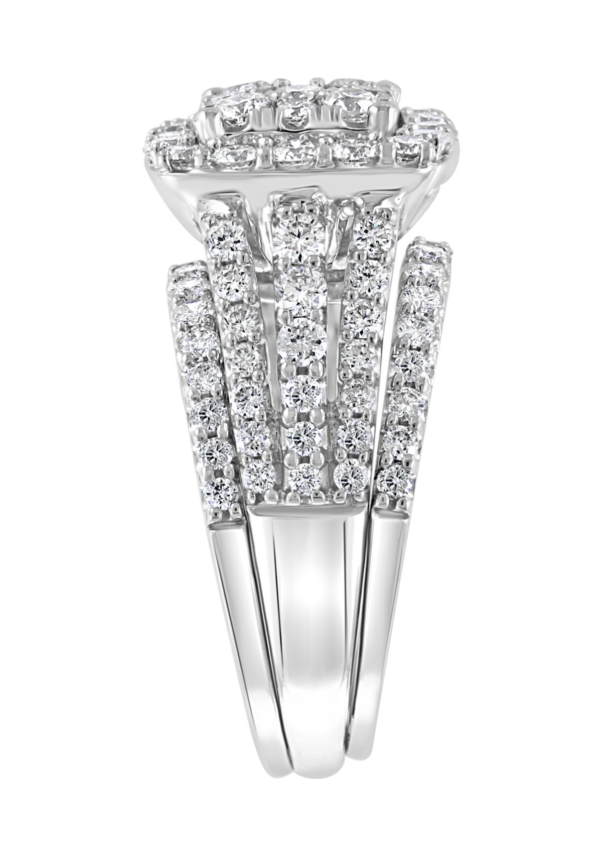 1.94 ct. t.w. Diamond Ring and Band Set in 14K White Gold 