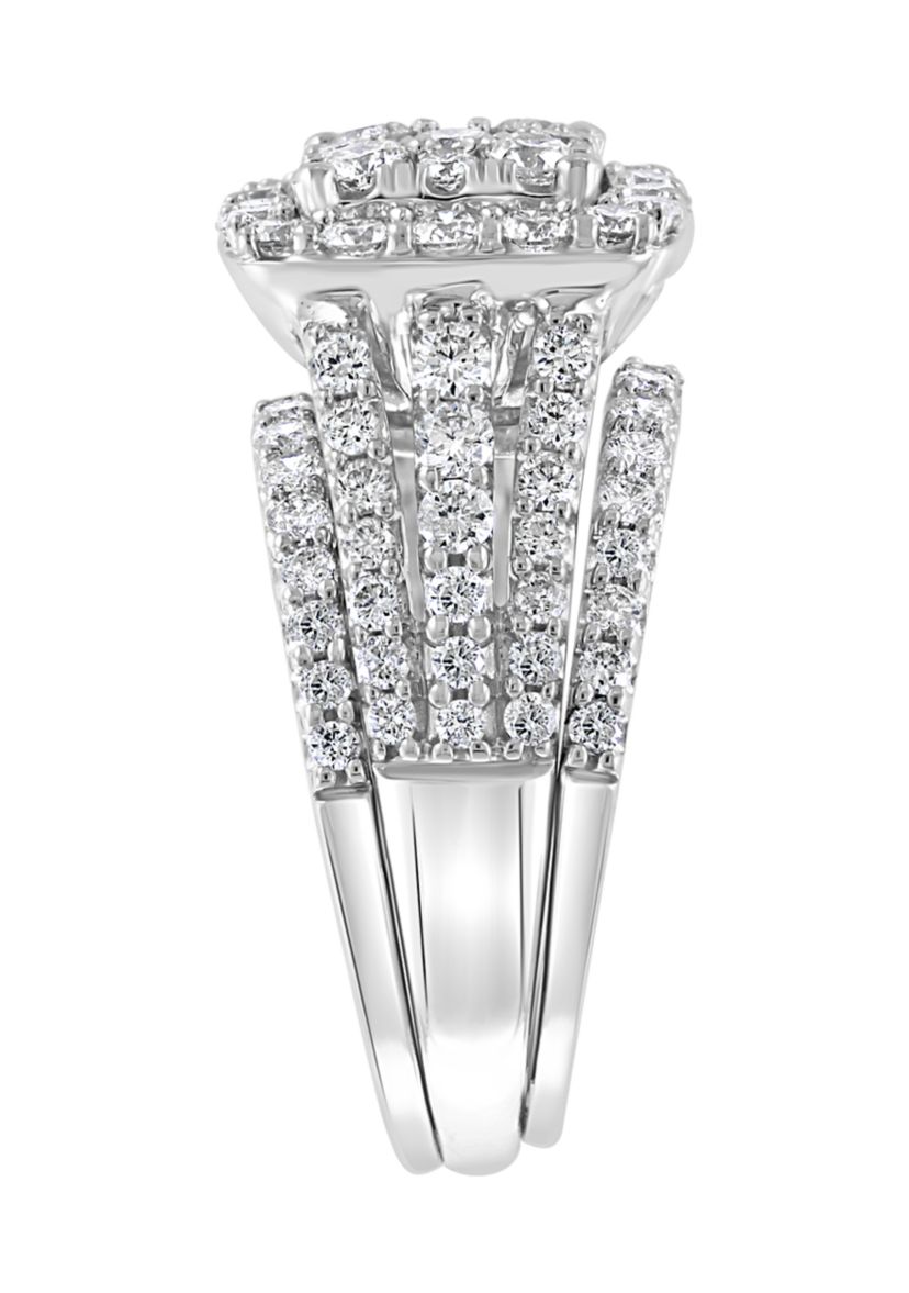 1.94 ct. t.w. Diamond Ring and Band Set in 14K White Gold 