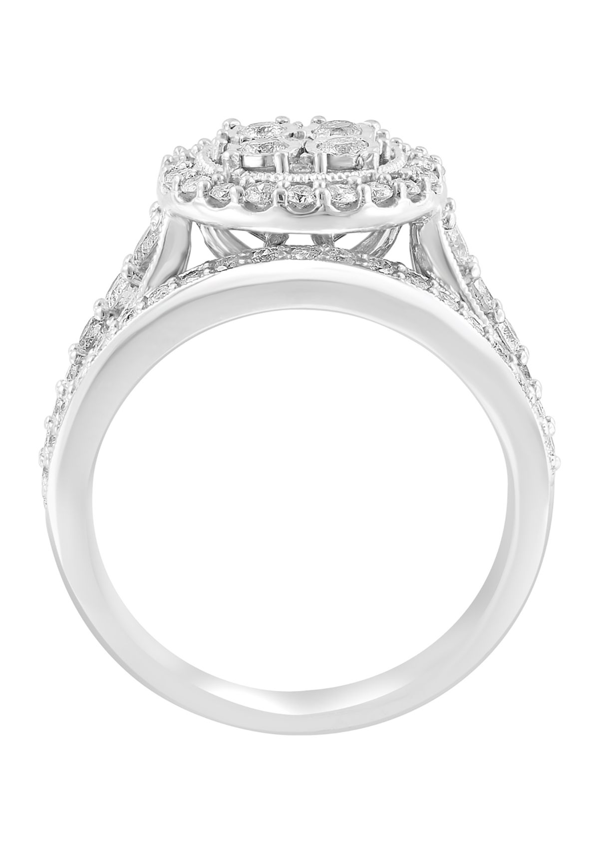 1 ct. t.w. Diamond Bridal Set in Sterling Silver 