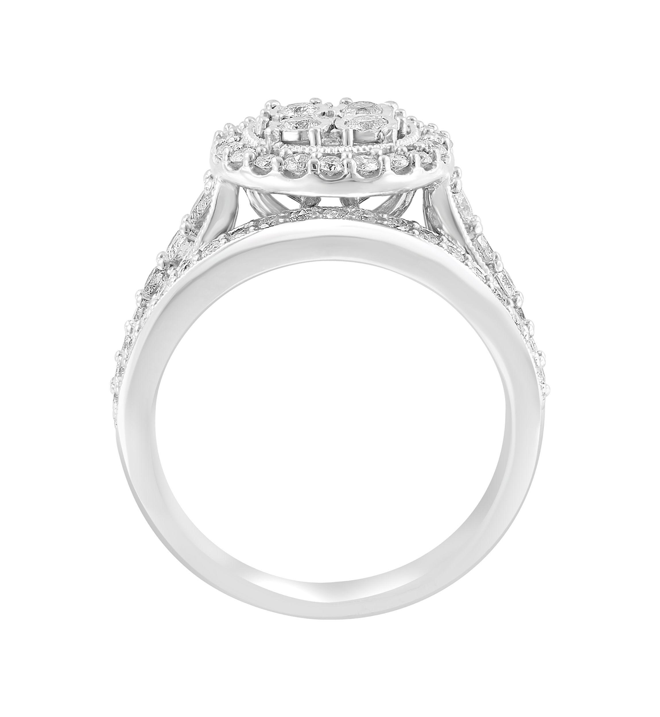 1 ct. t.w. Diamond Bridal Set in Sterling Silver 