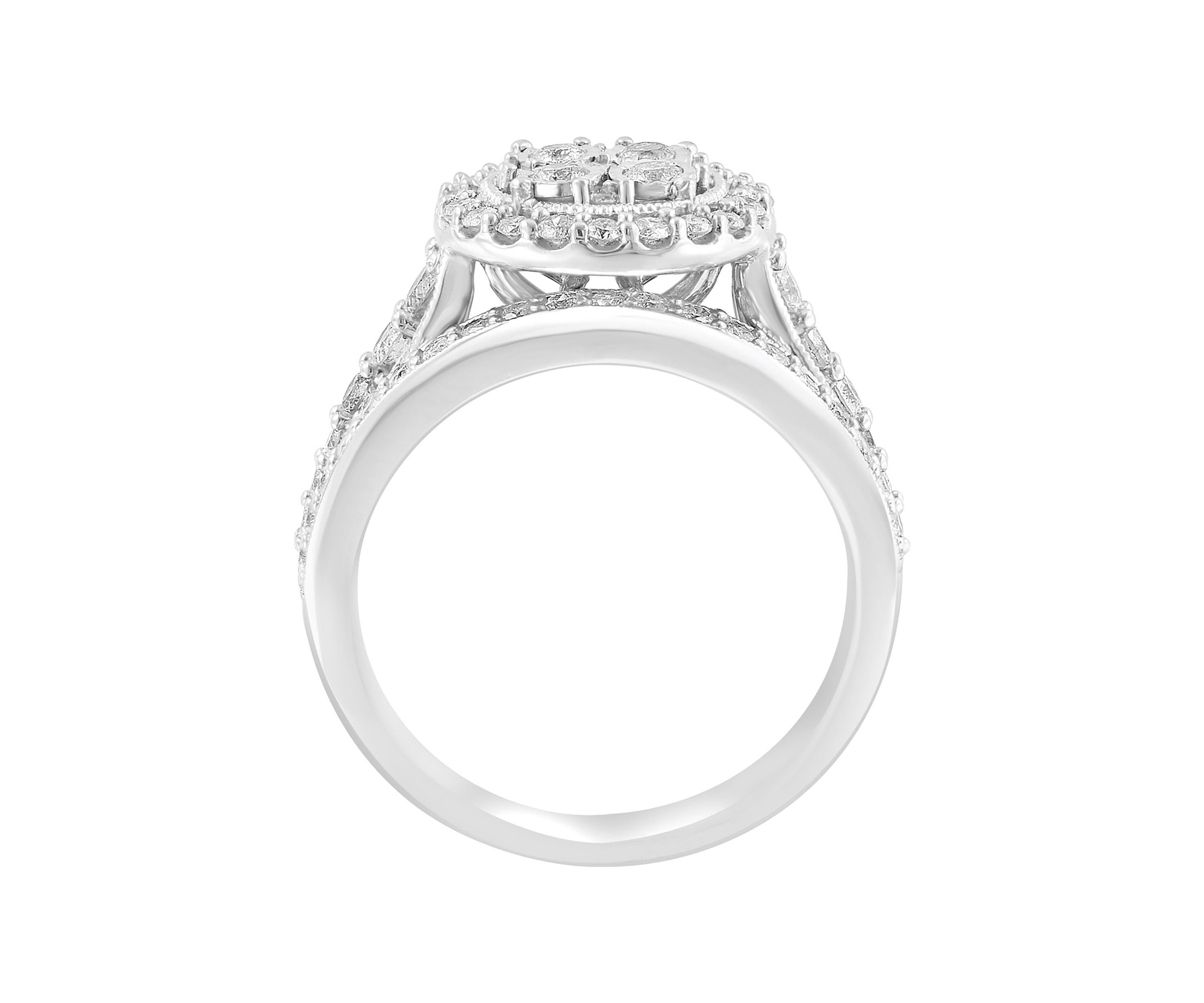 1 ct. t.w. Diamond Bridal Set in Sterling Silver 