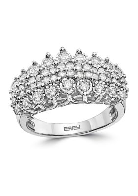 Effy Sterling Silver 1 Ct. T.w. Miracle Set Diamond Ring