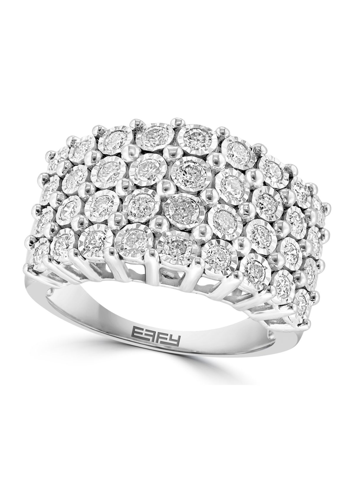 1 ct. t.w. Diamond Statement Ring in Sterling Silver