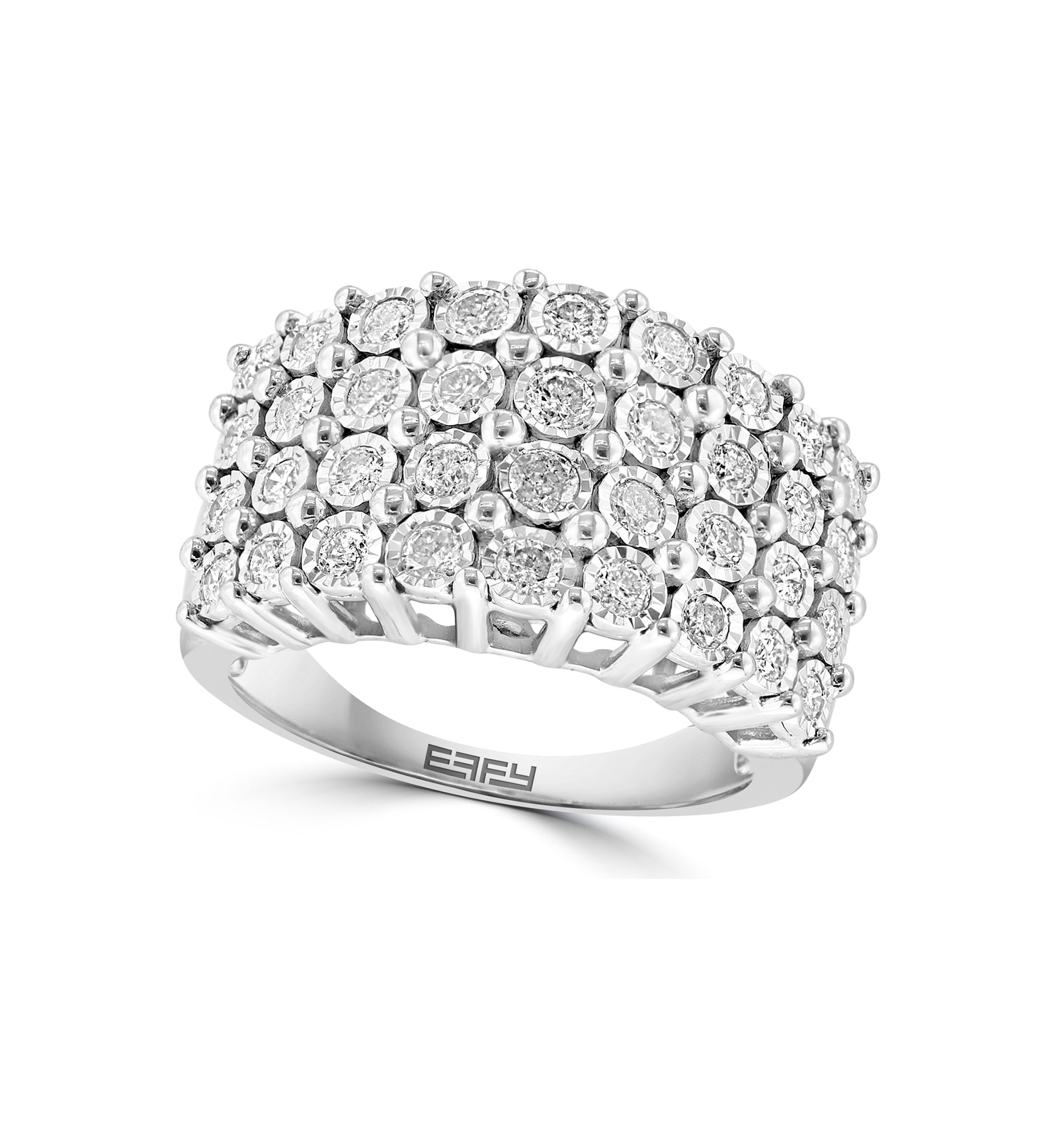 1 ct. t.w. Diamond Statement Ring in Sterling Silver