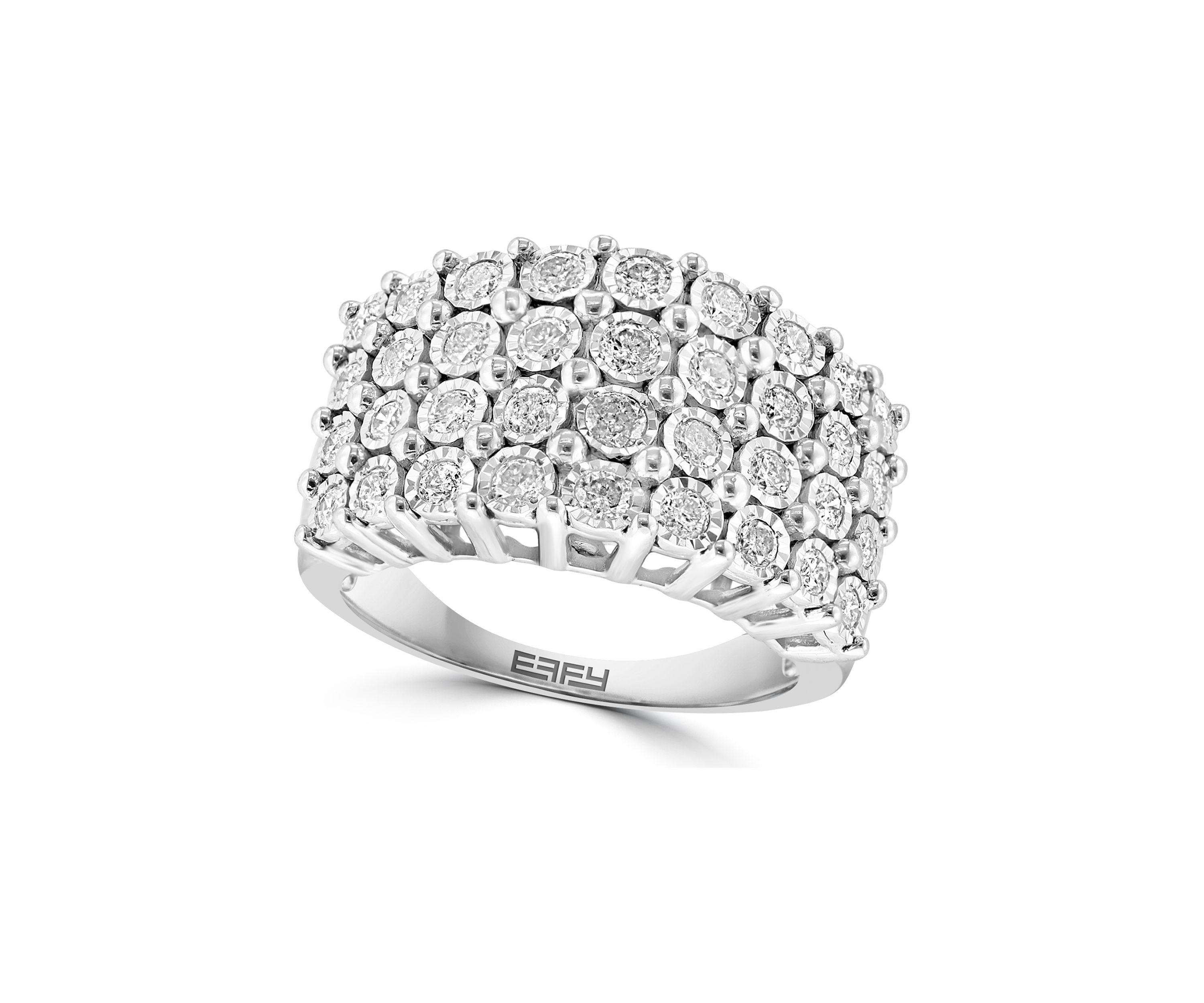 1 ct. t.w. Diamond Statement Ring in Sterling Silver