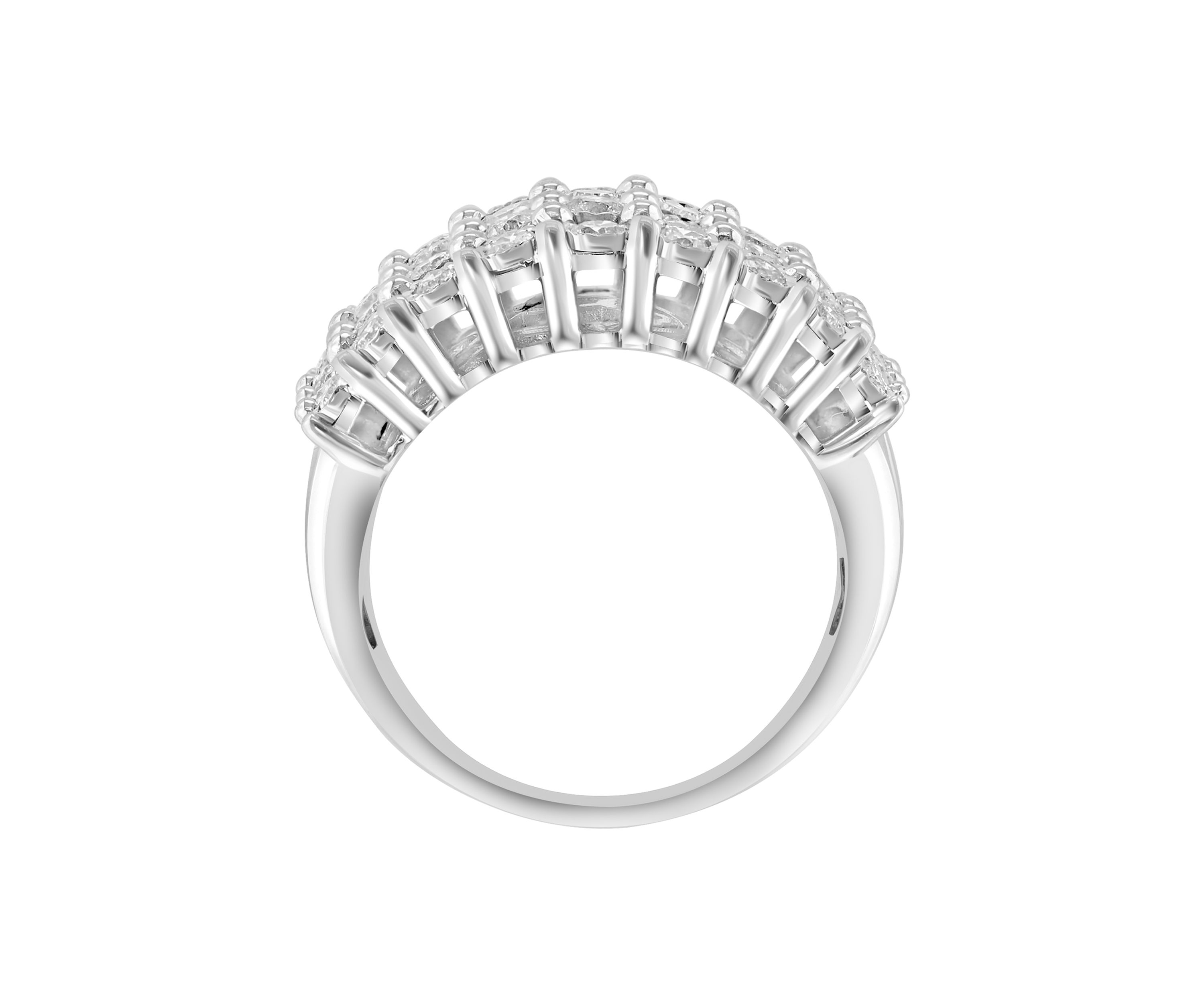1 ct. t.w. Diamond Statement Ring in Sterling Silver