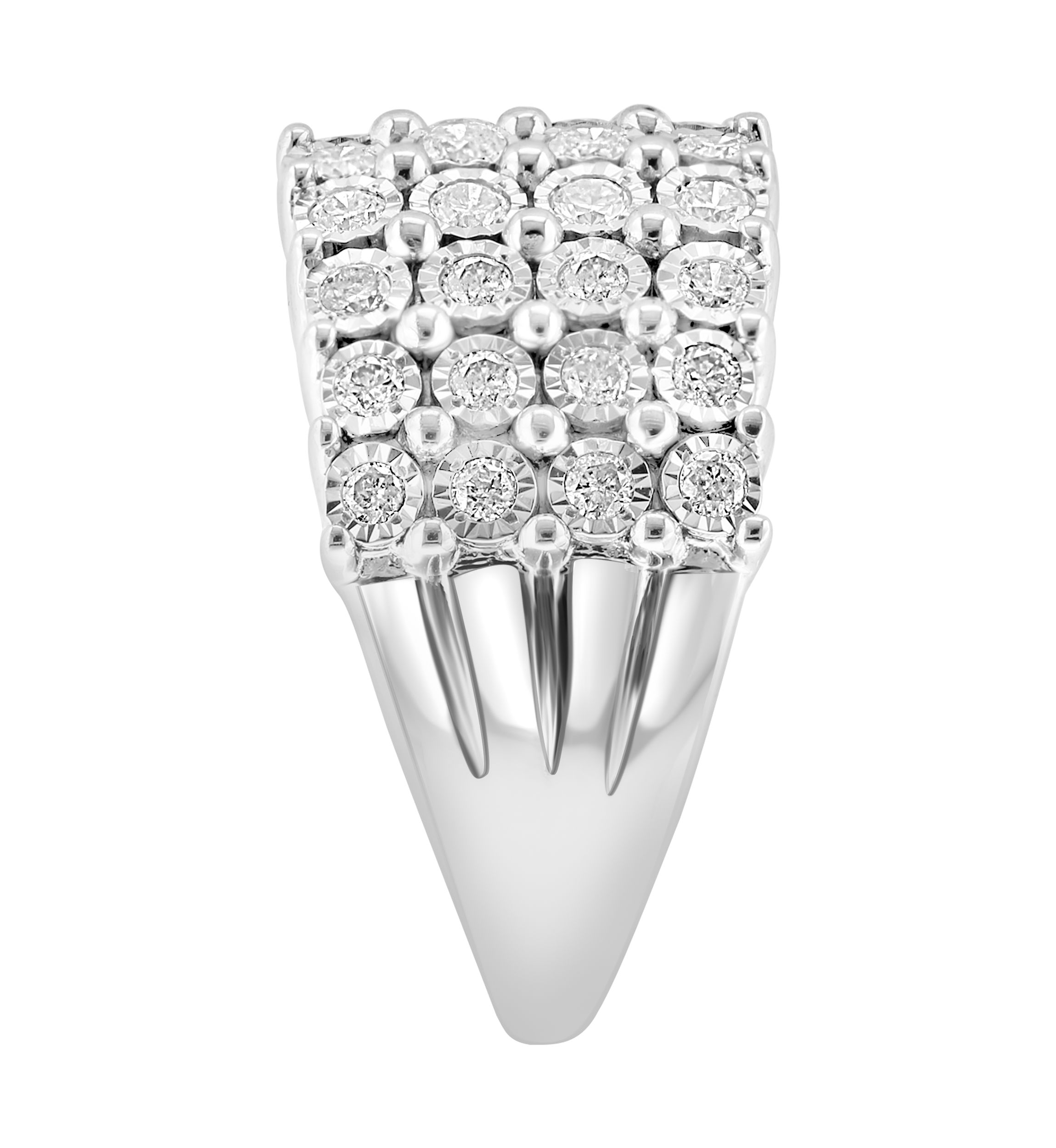1 ct. t.w. Diamond Statement Ring in Sterling Silver