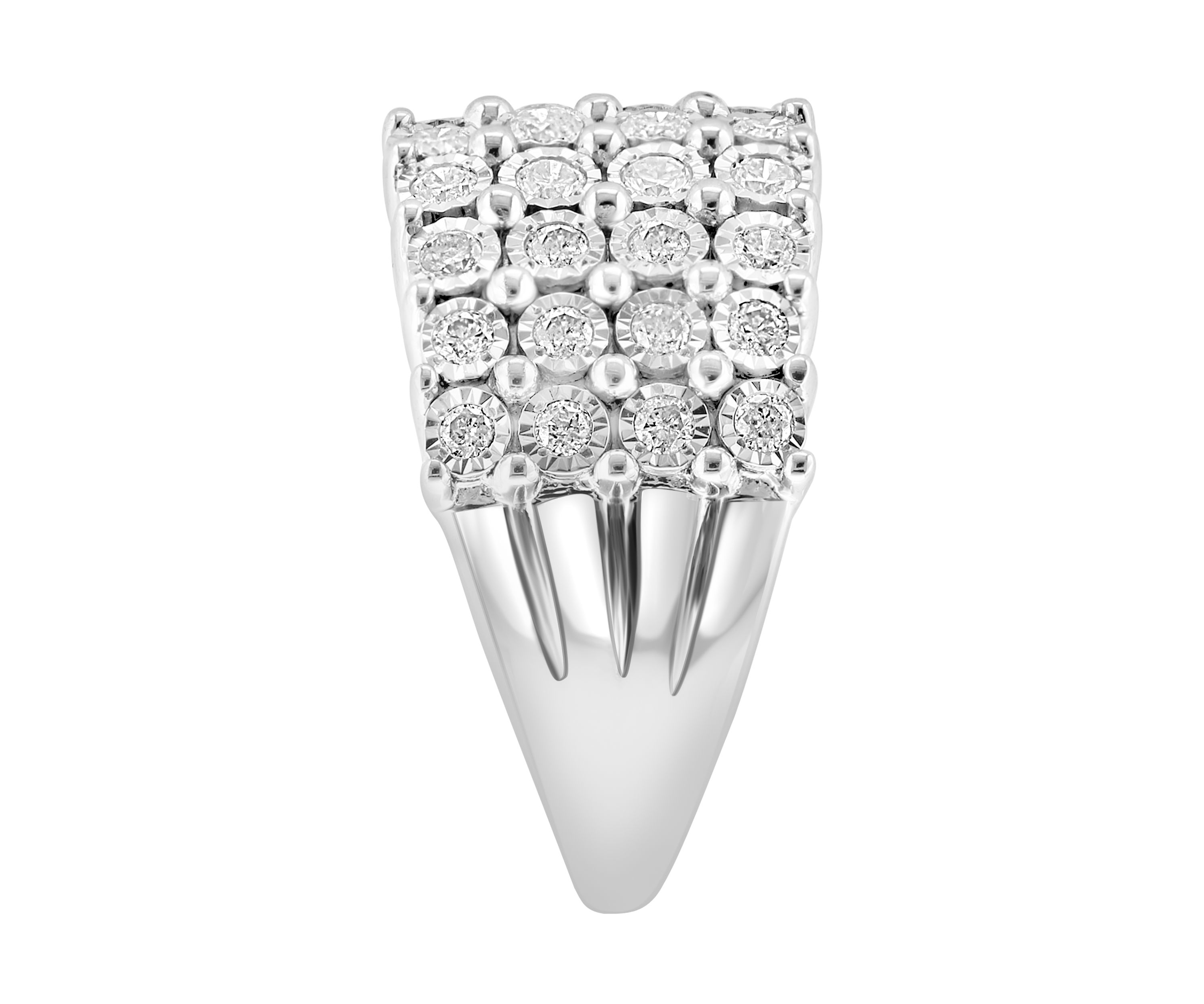 1 ct. t.w. Diamond Statement Ring in Sterling Silver