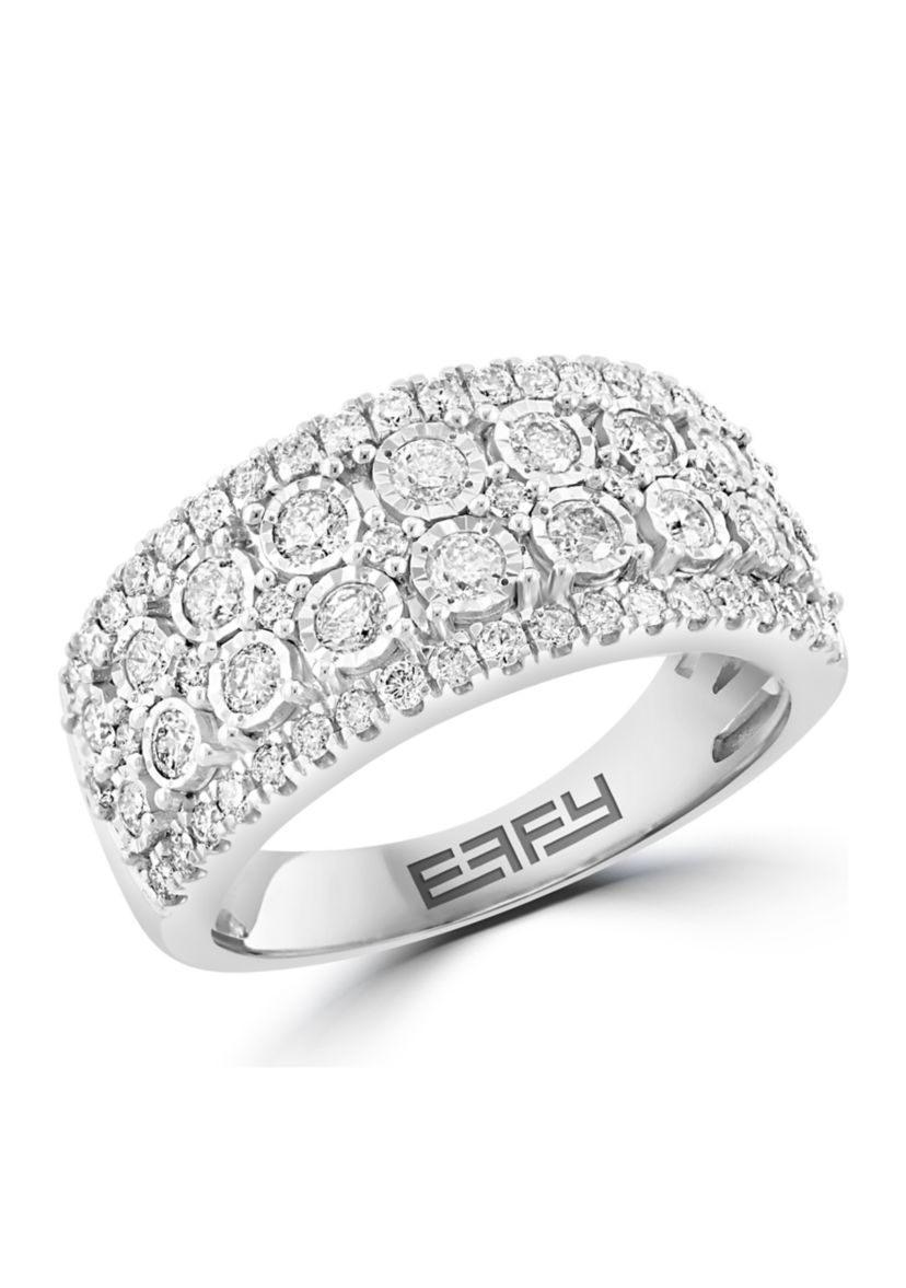 14K White Gold Diamond Ring