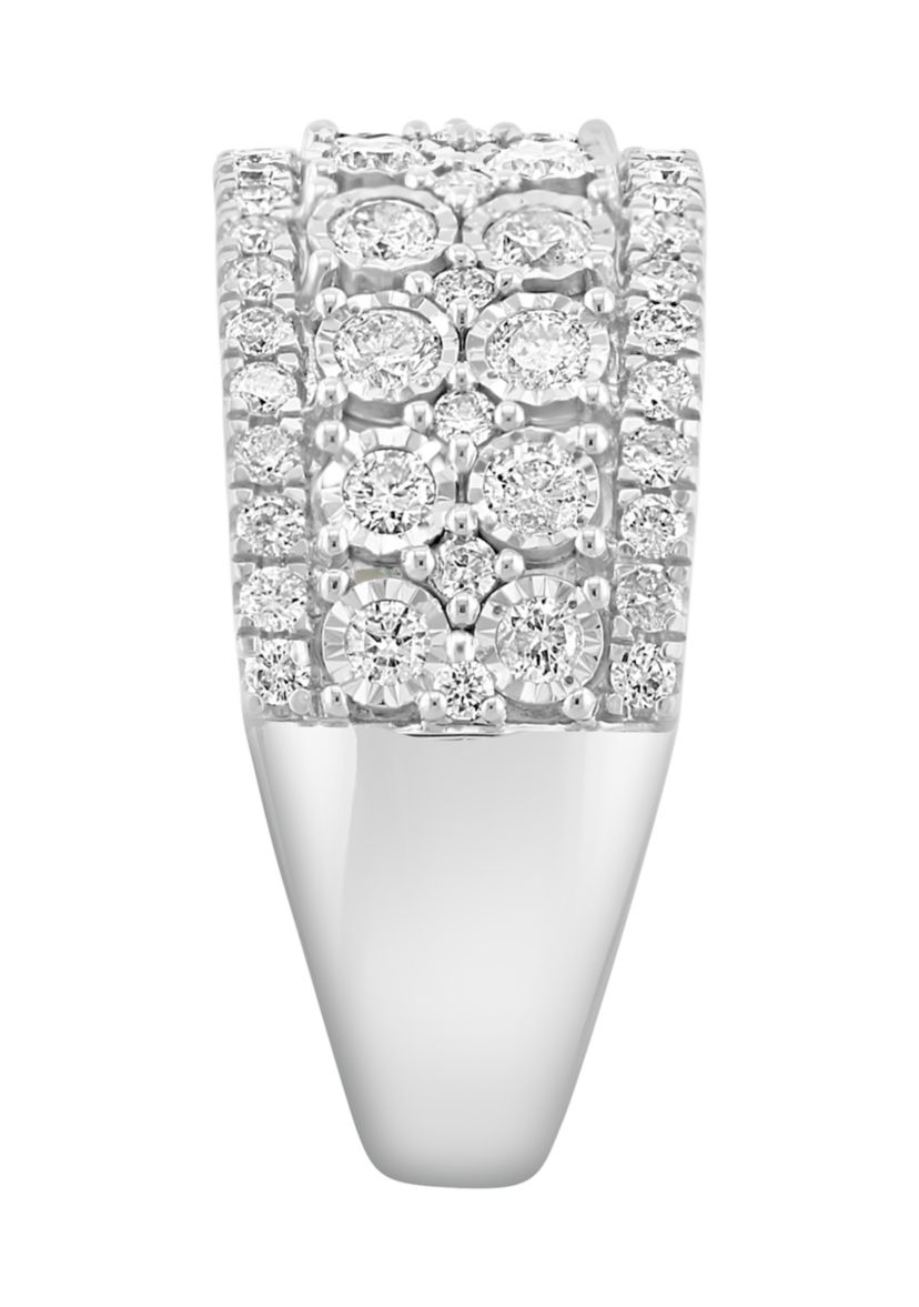 14K White Gold Diamond Ring