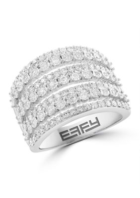 Effy Diamond Ring in 14K White Gold, 7