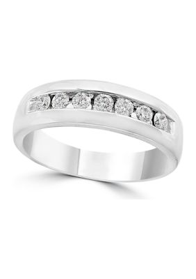 Effy Men's Diamond Ring In 14K White Gold
