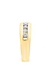 Mens 1/2 ct. t.w. Diamond Band in 14k Yellow Gold