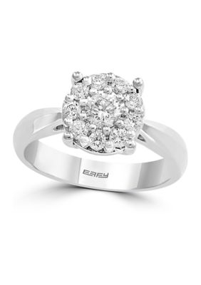 Effy 5/8 Ct. T.w. Diamond Ring In 14K White Gold, 7 -  0191120174358